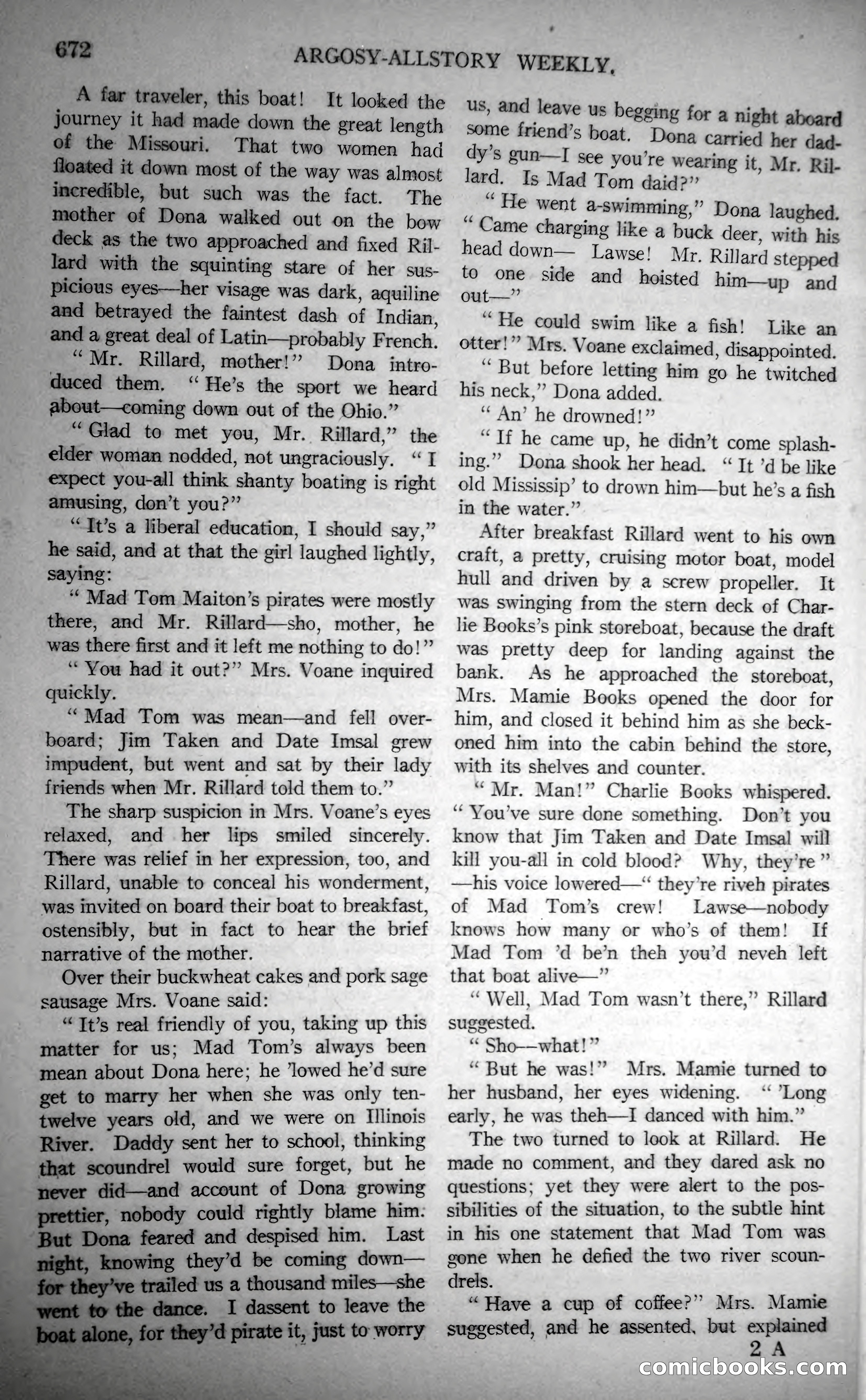 Argosy All-Story Weekly, October 28, 1922 — page 42 of 176