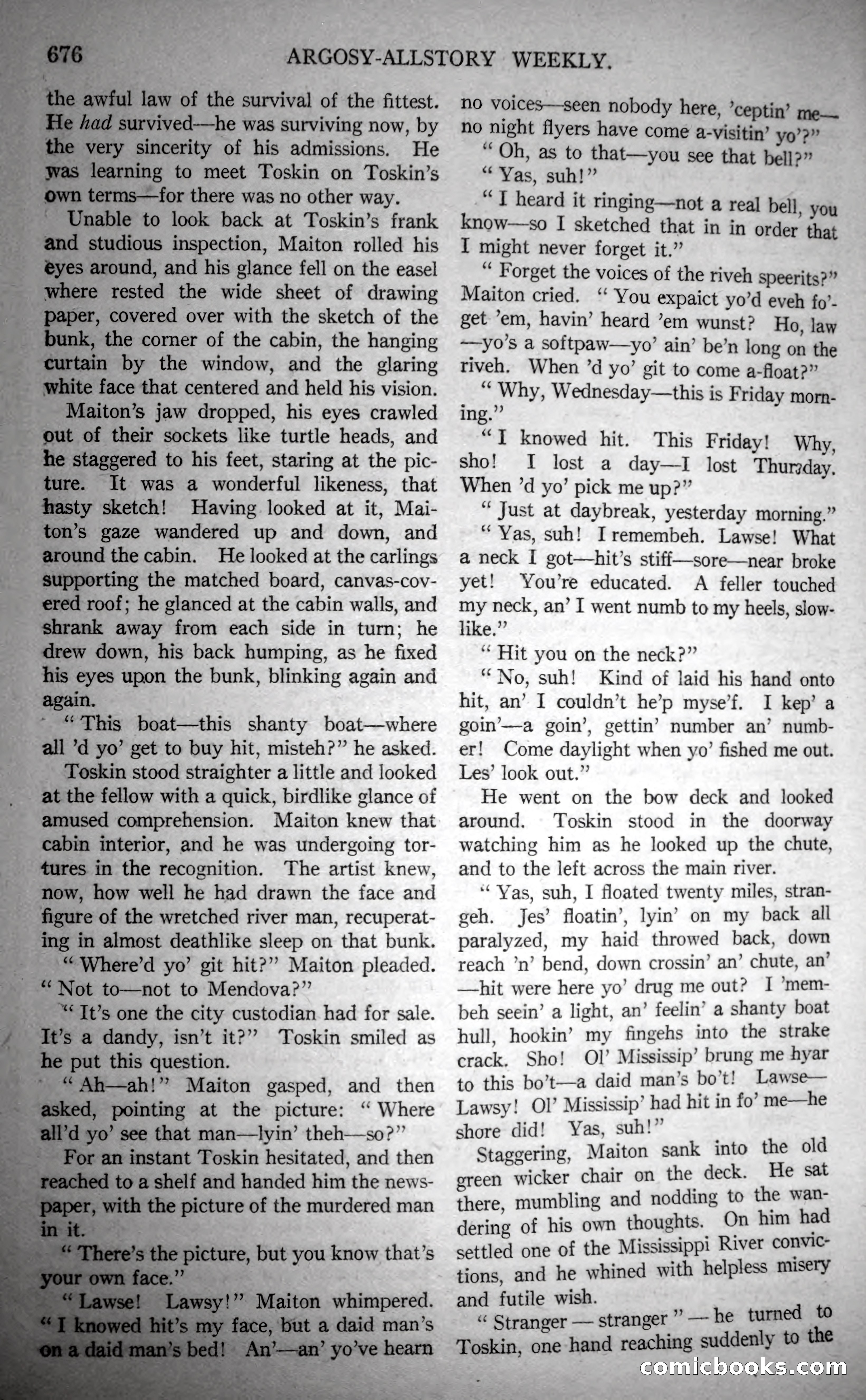 Argosy All-Story Weekly, October 28, 1922 — page 46 of 176