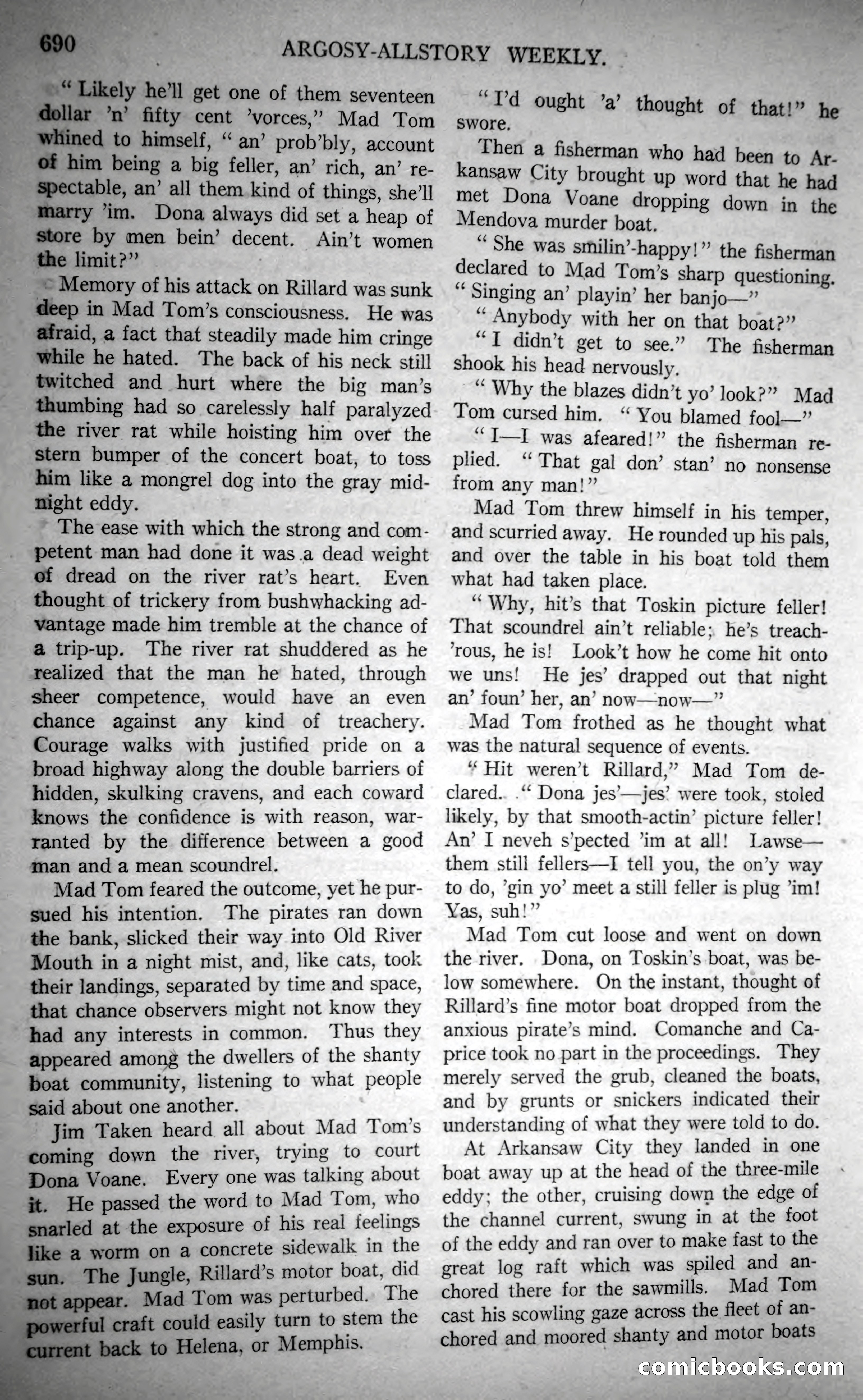 Argosy All-Story Weekly, October 28, 1922 — page 60 of 176
