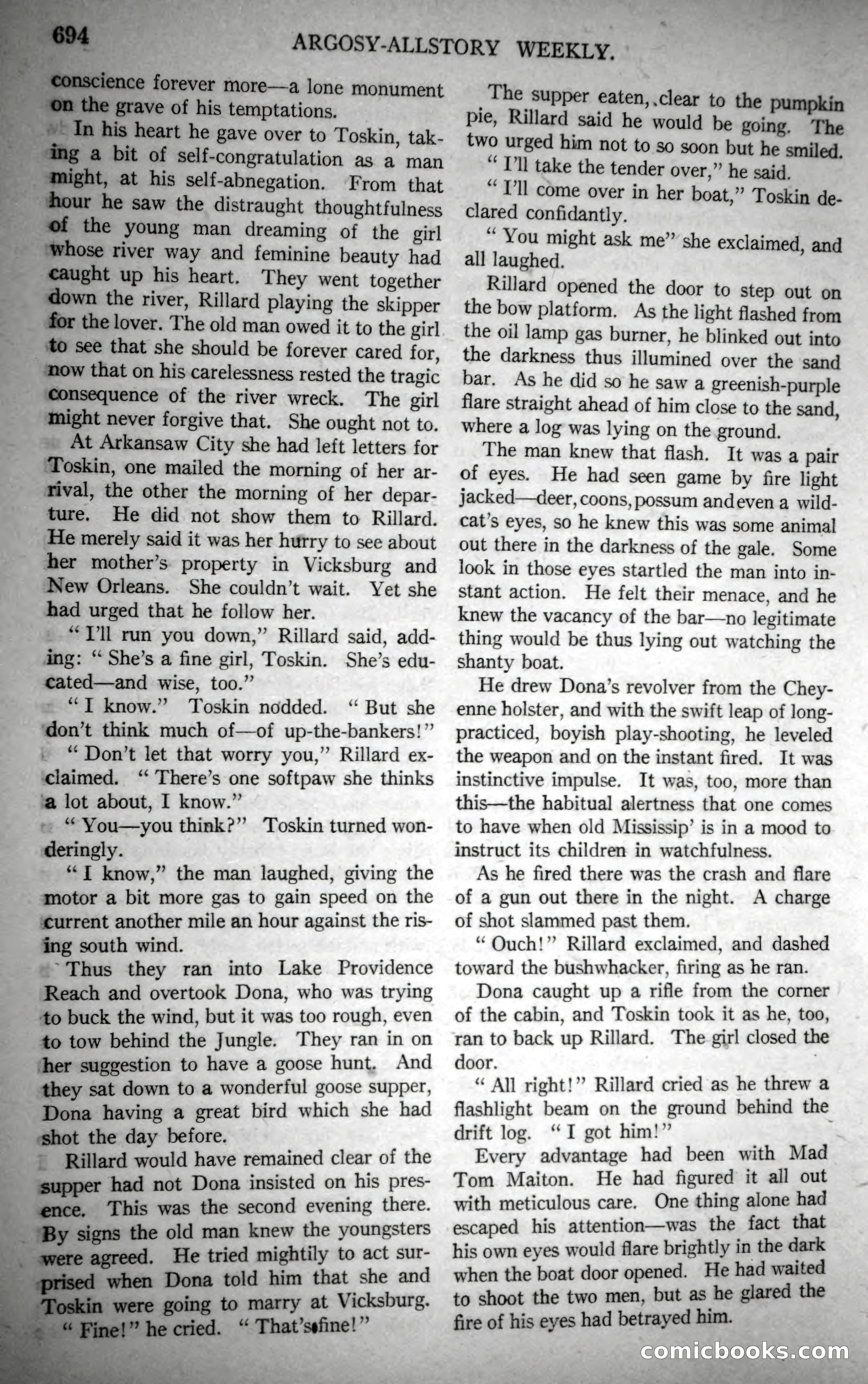 Argosy All-Story Weekly, October 28, 1922 — page 64 of 176