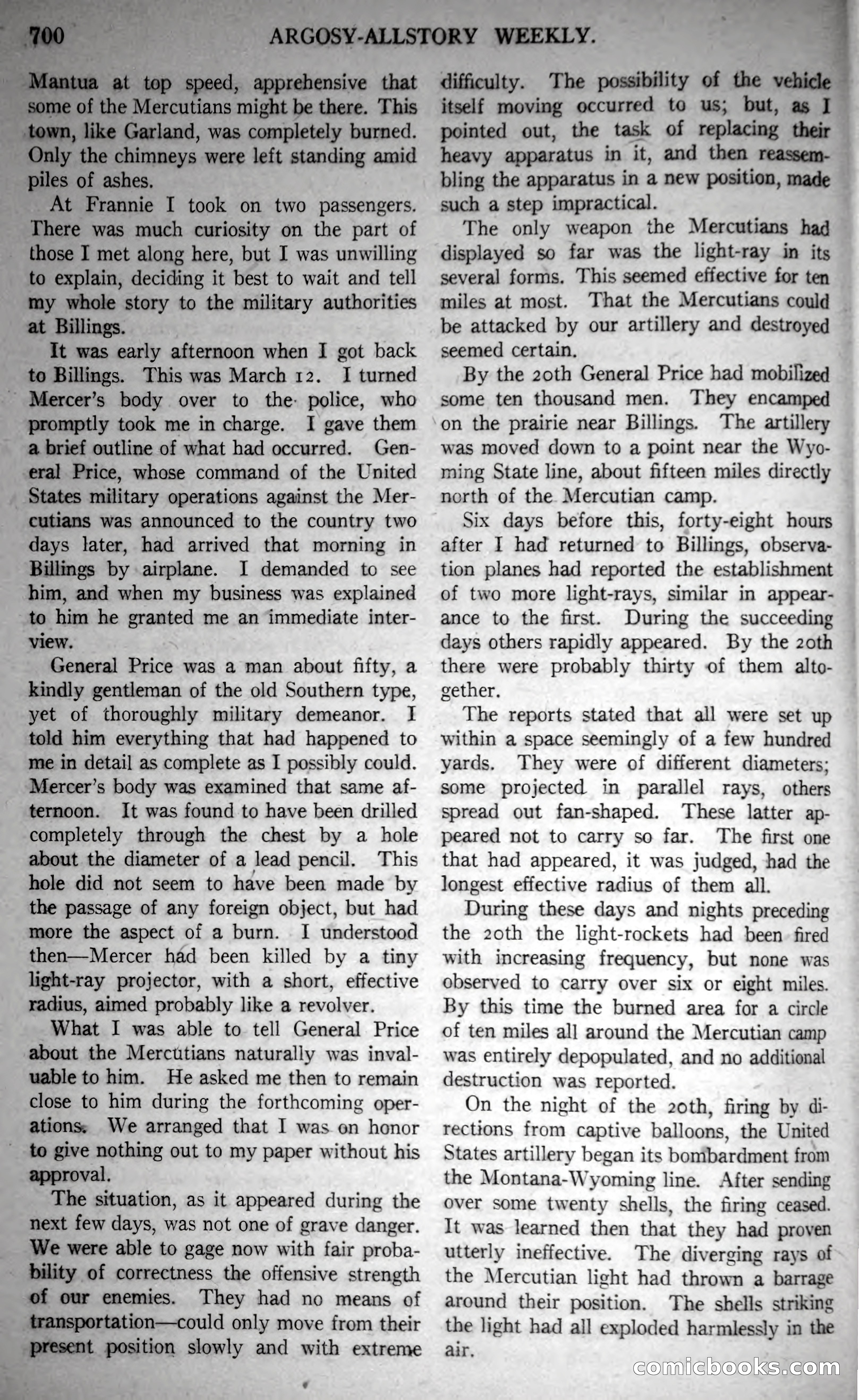 Argosy All-Story Weekly, October 28, 1922 — page 70 of 176