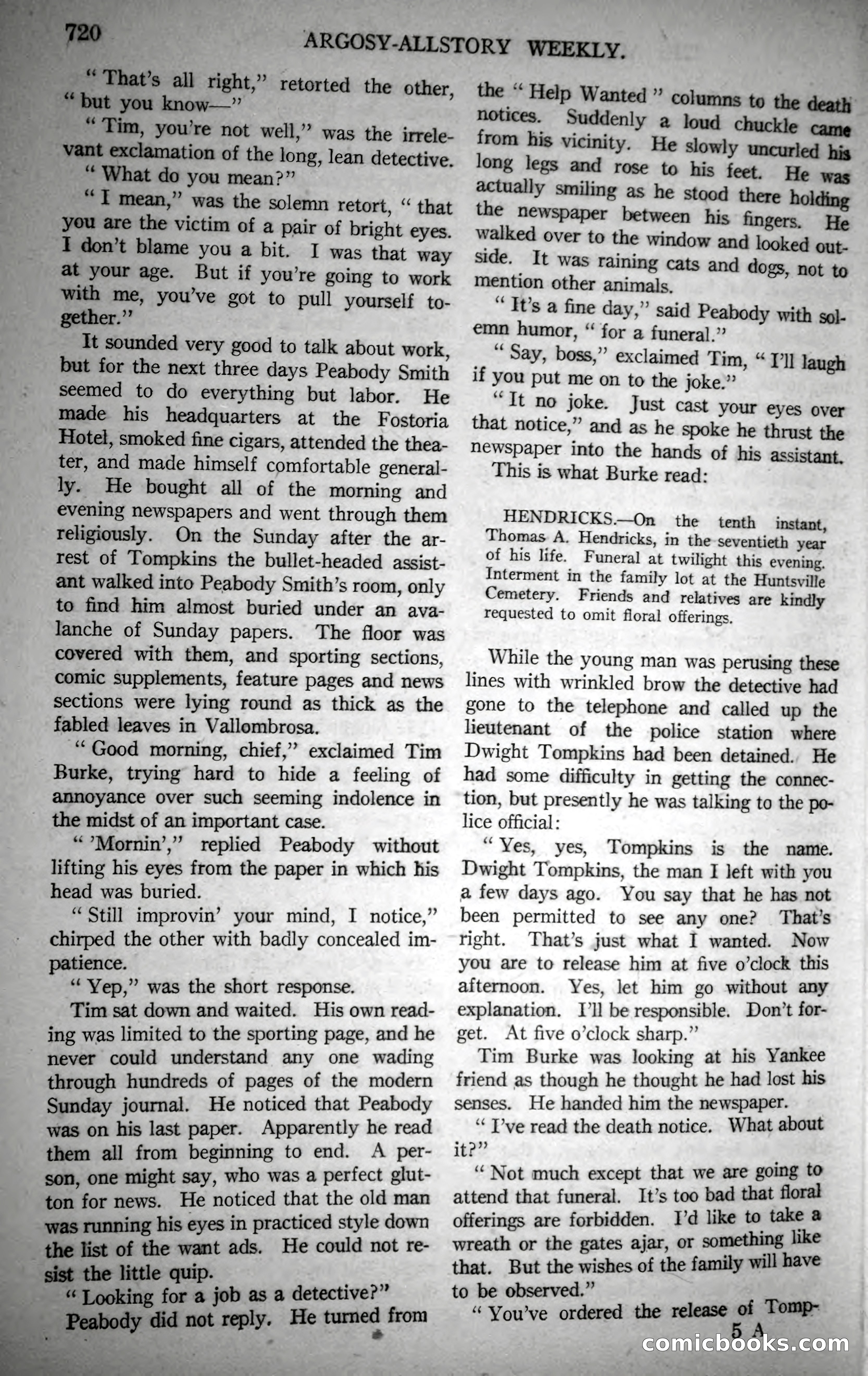 Argosy All-Story Weekly, October 28, 1922 — page 90 of 176