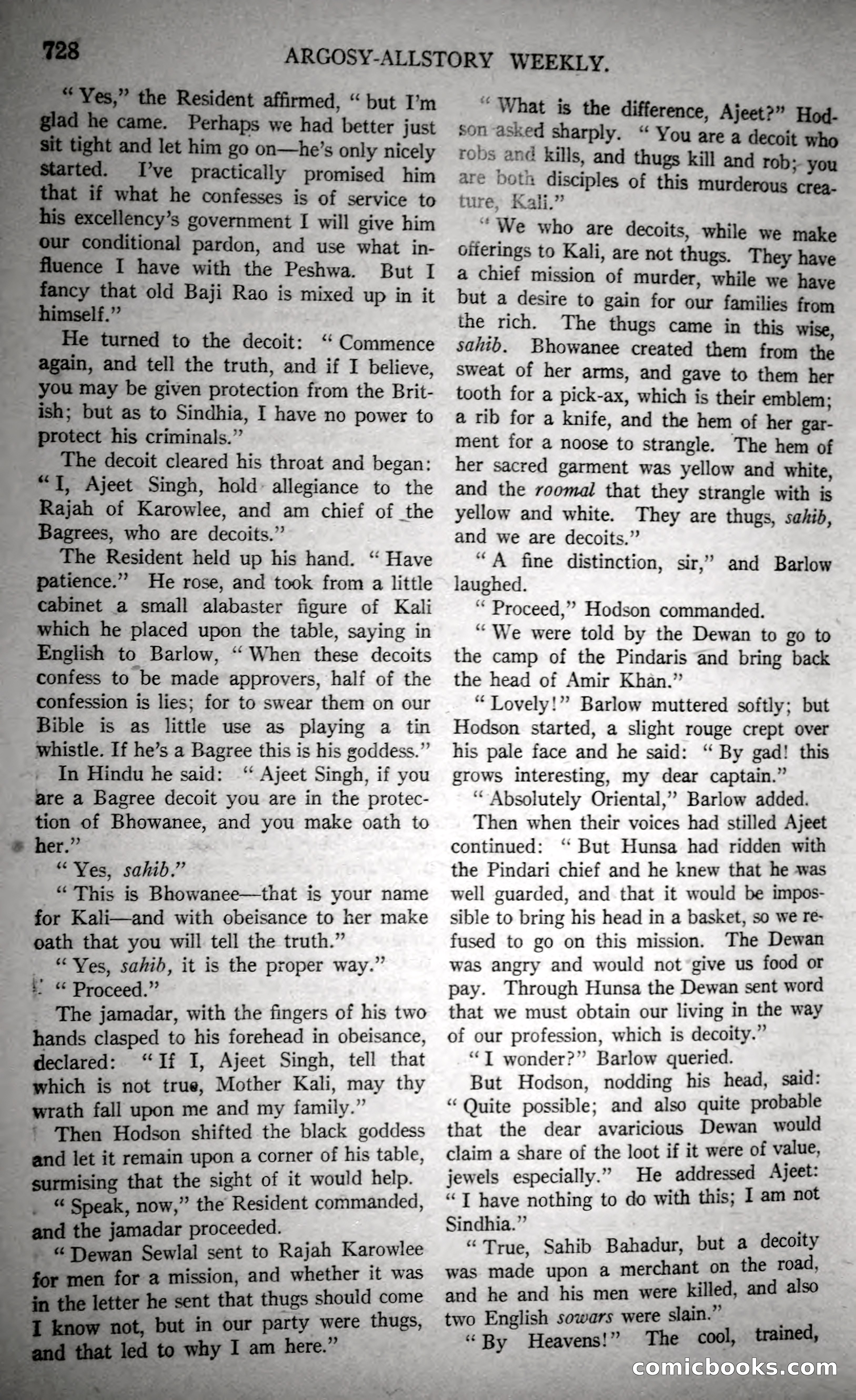 Argosy All-Story Weekly, October 28, 1922 — page 98 of 176