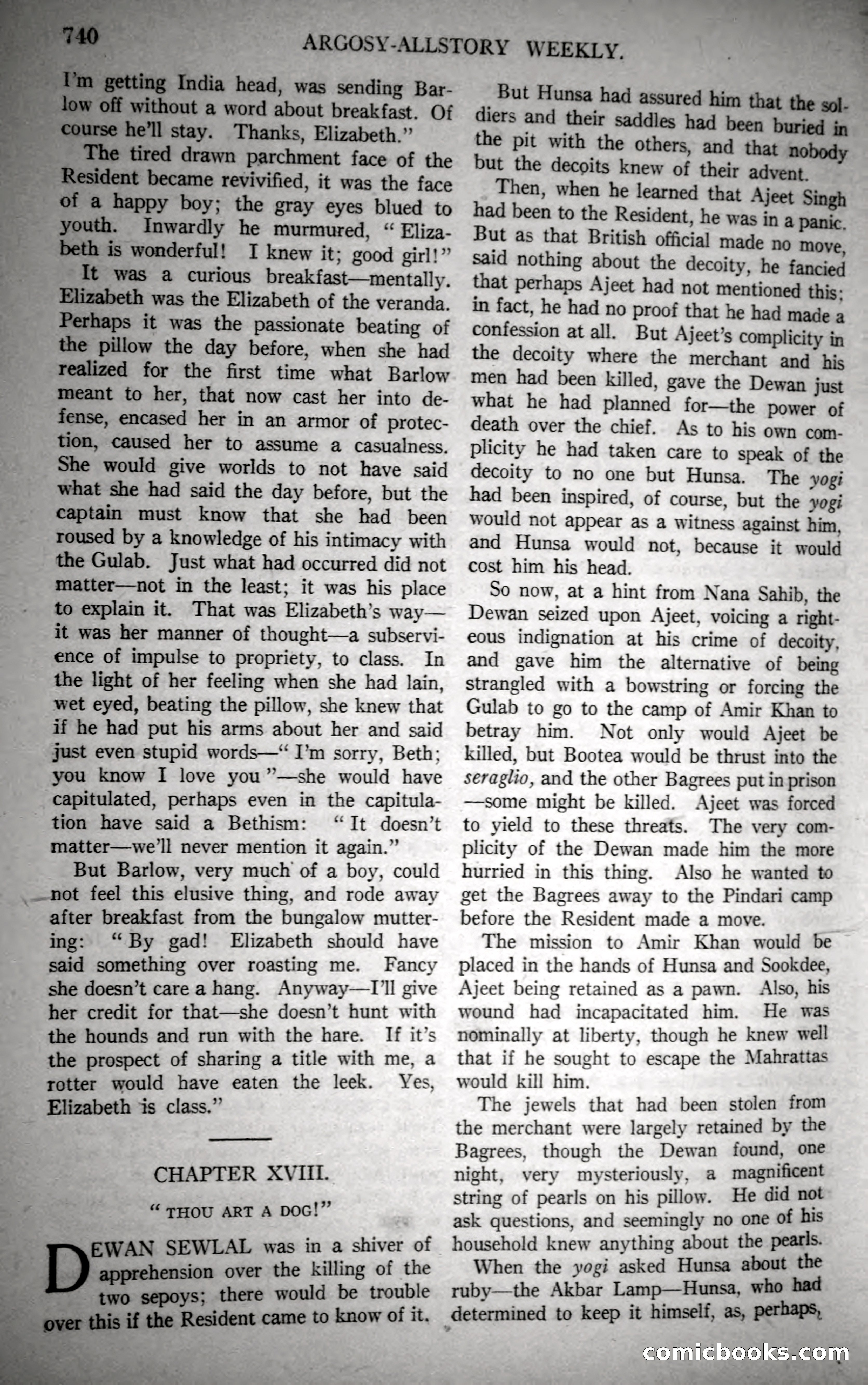 Argosy All-Story Weekly, October 28, 1922 — page 110 of 176