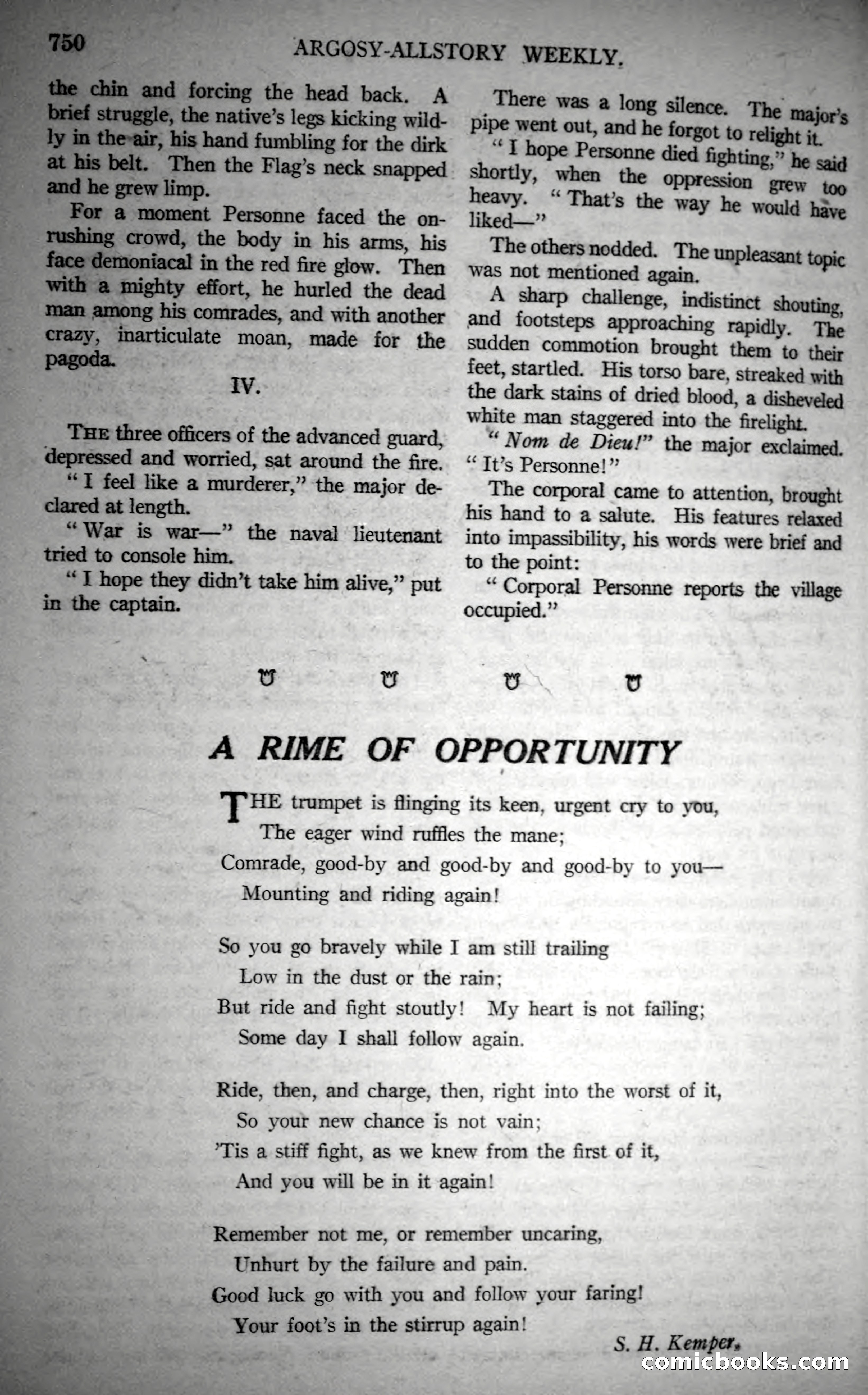 Argosy All-Story Weekly, October 28, 1922 — page 120 of 176