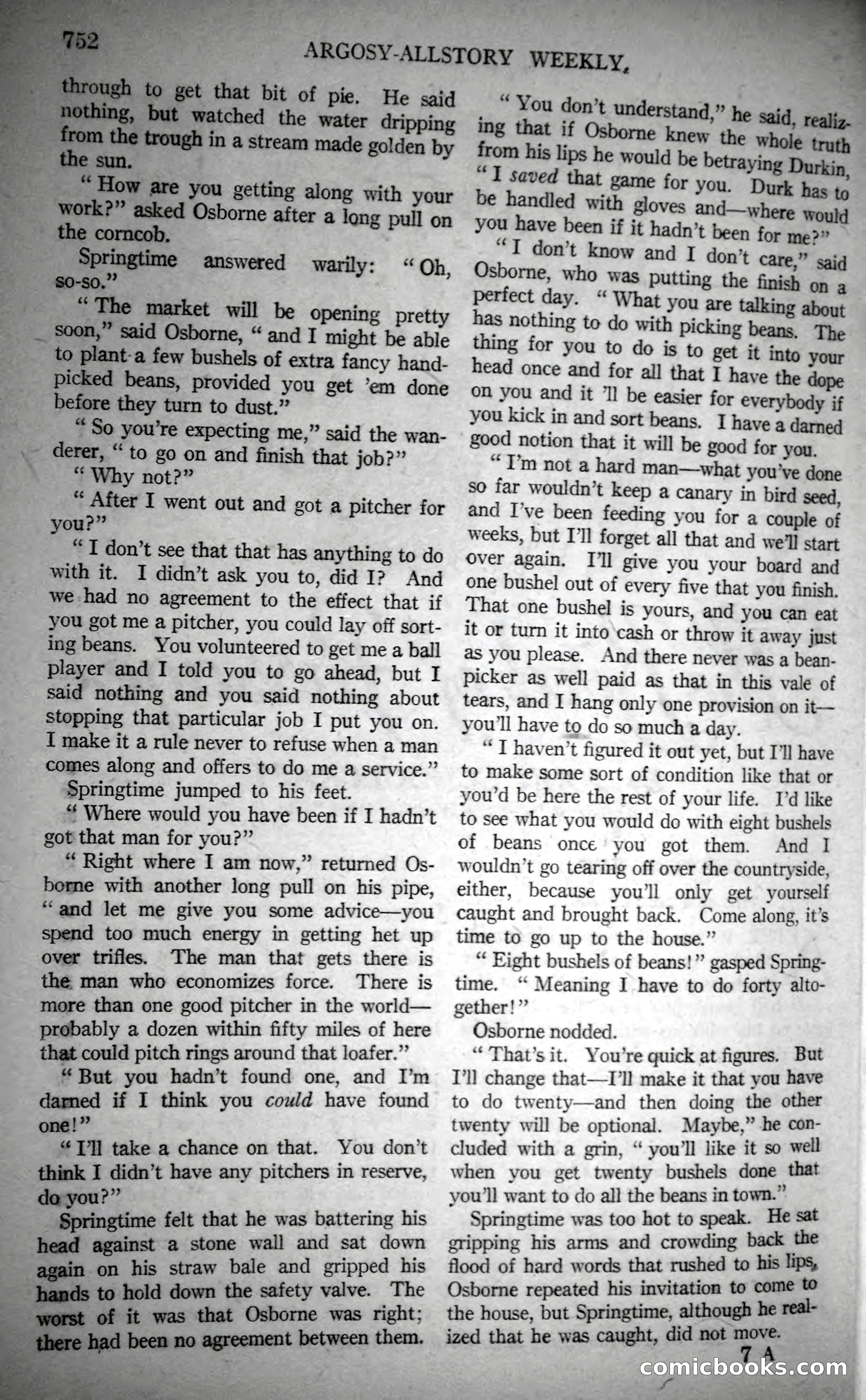 Argosy All-Story Weekly, October 28, 1922 — page 122 of 176