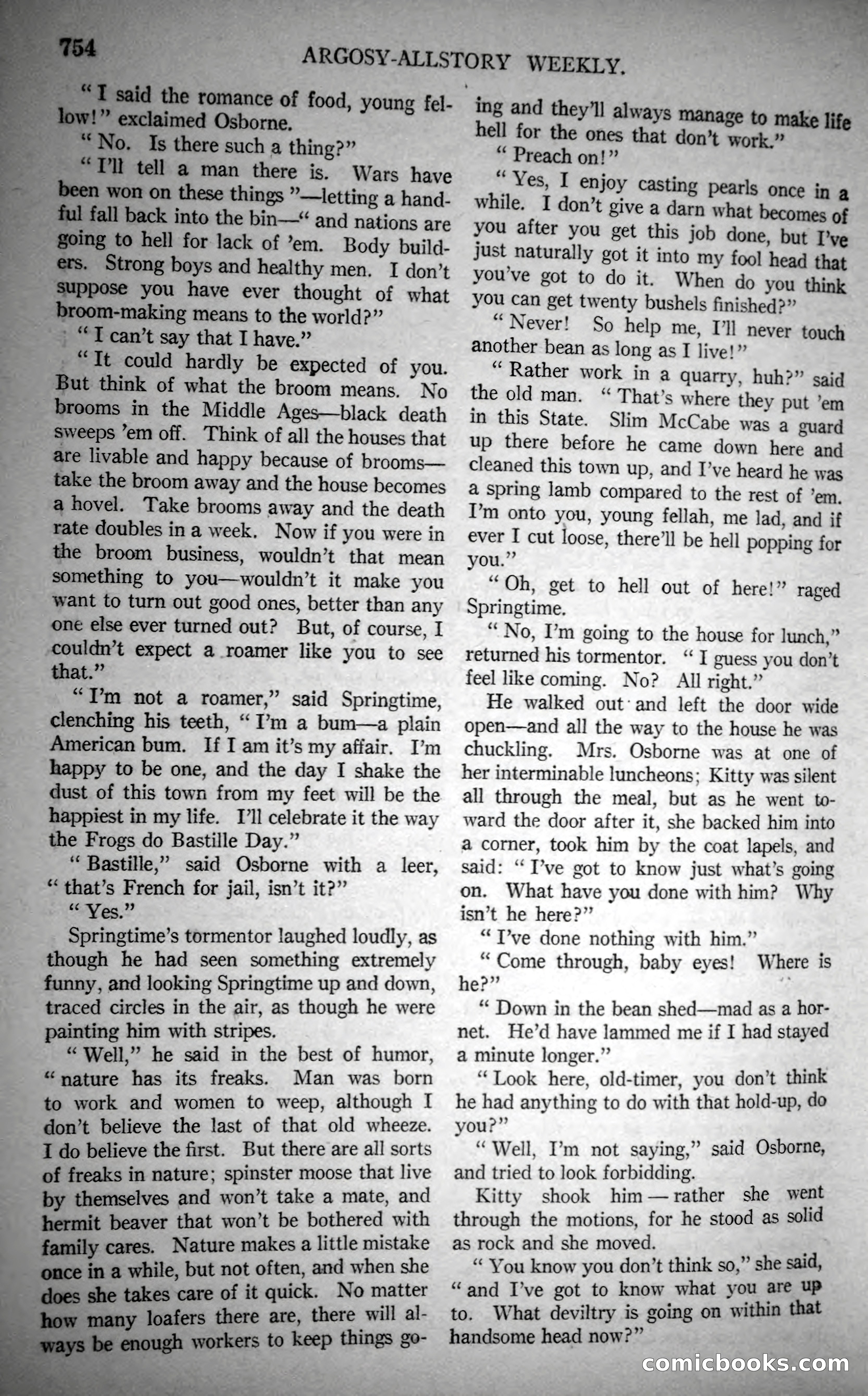 Argosy All-Story Weekly, October 28, 1922 — page 124 of 176