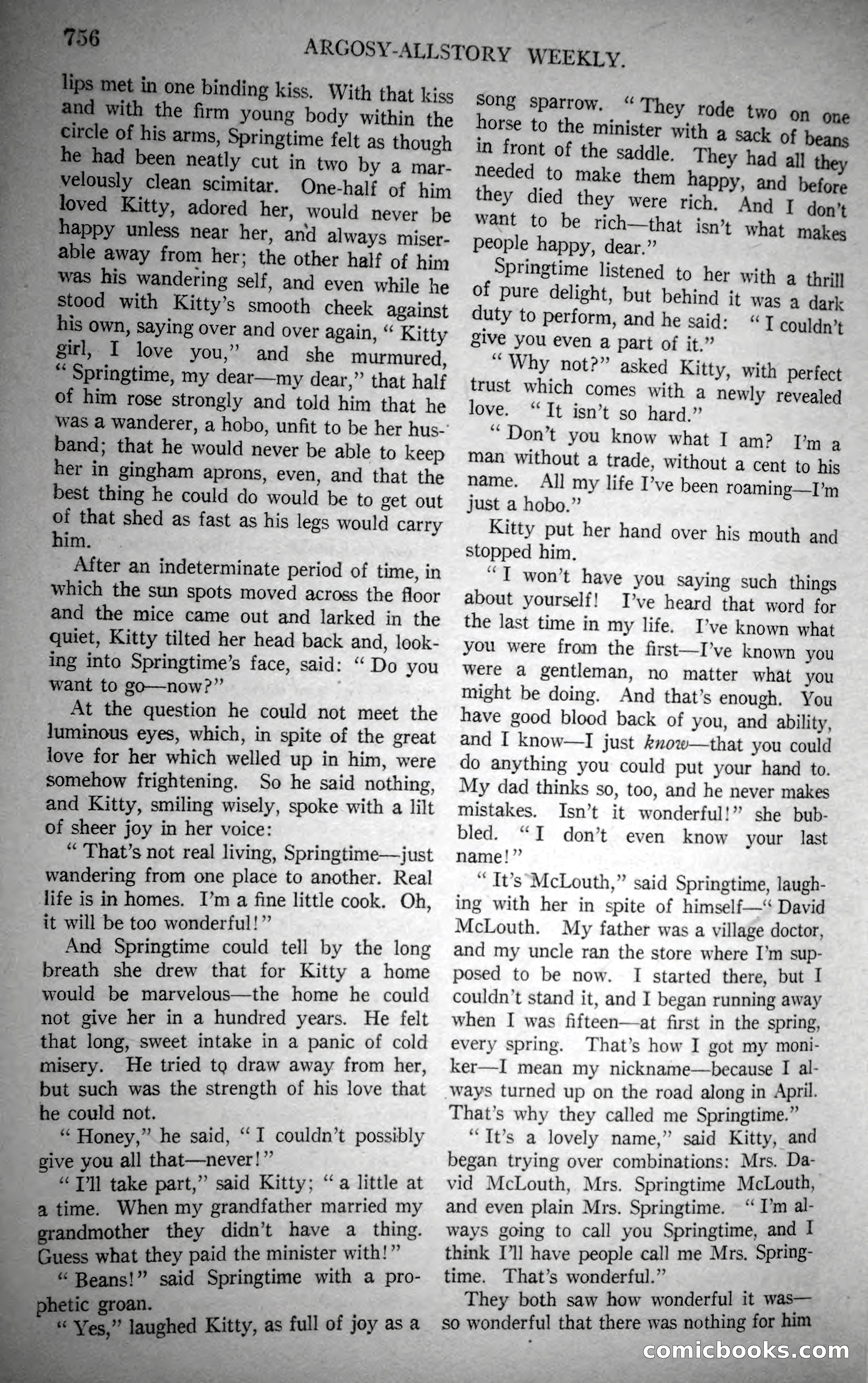 Argosy All-Story Weekly, October 28, 1922 — page 126 of 176