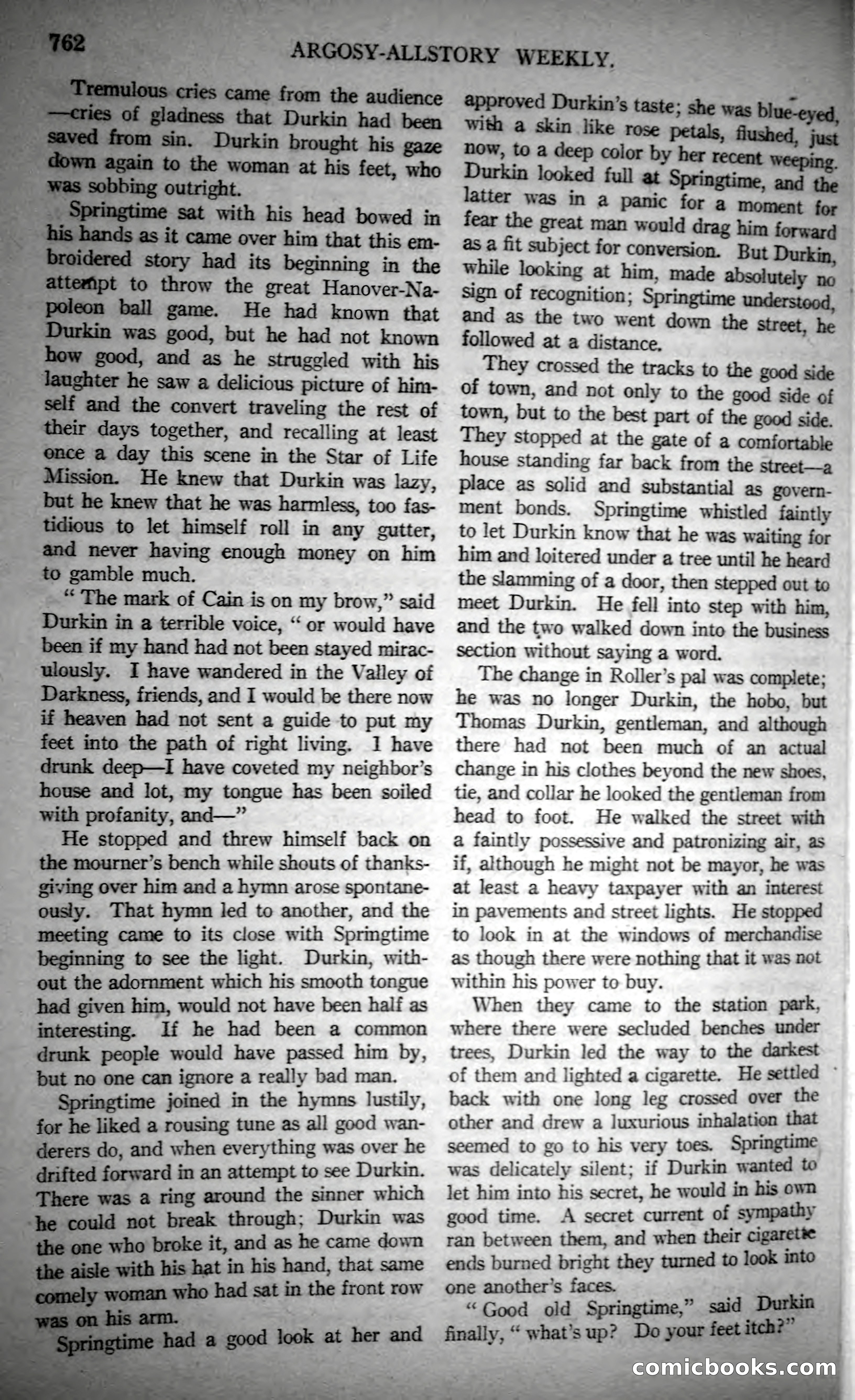 Argosy All-Story Weekly, October 28, 1922 — page 132 of 176