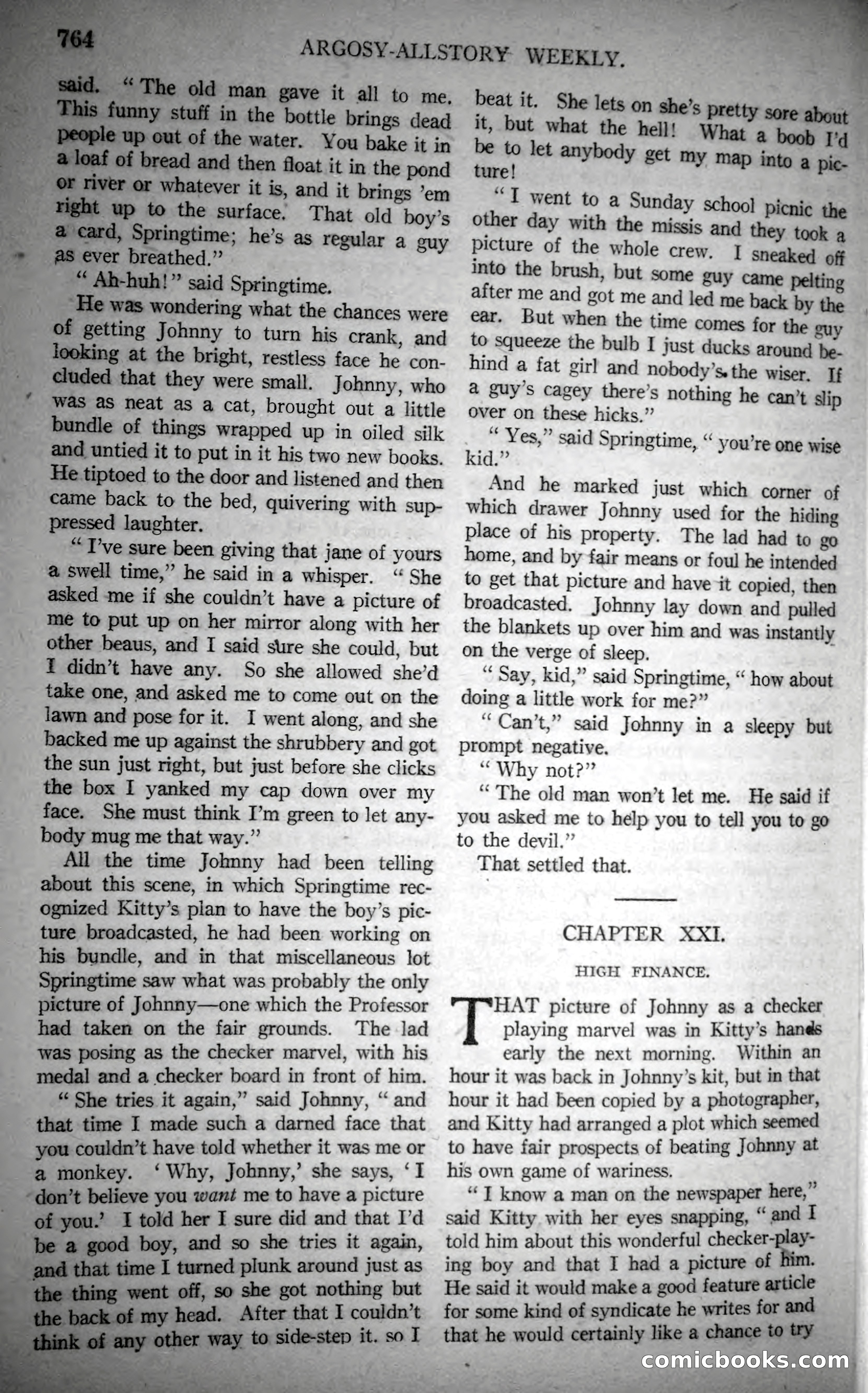 Argosy All-Story Weekly, October 28, 1922 — page 134 of 176