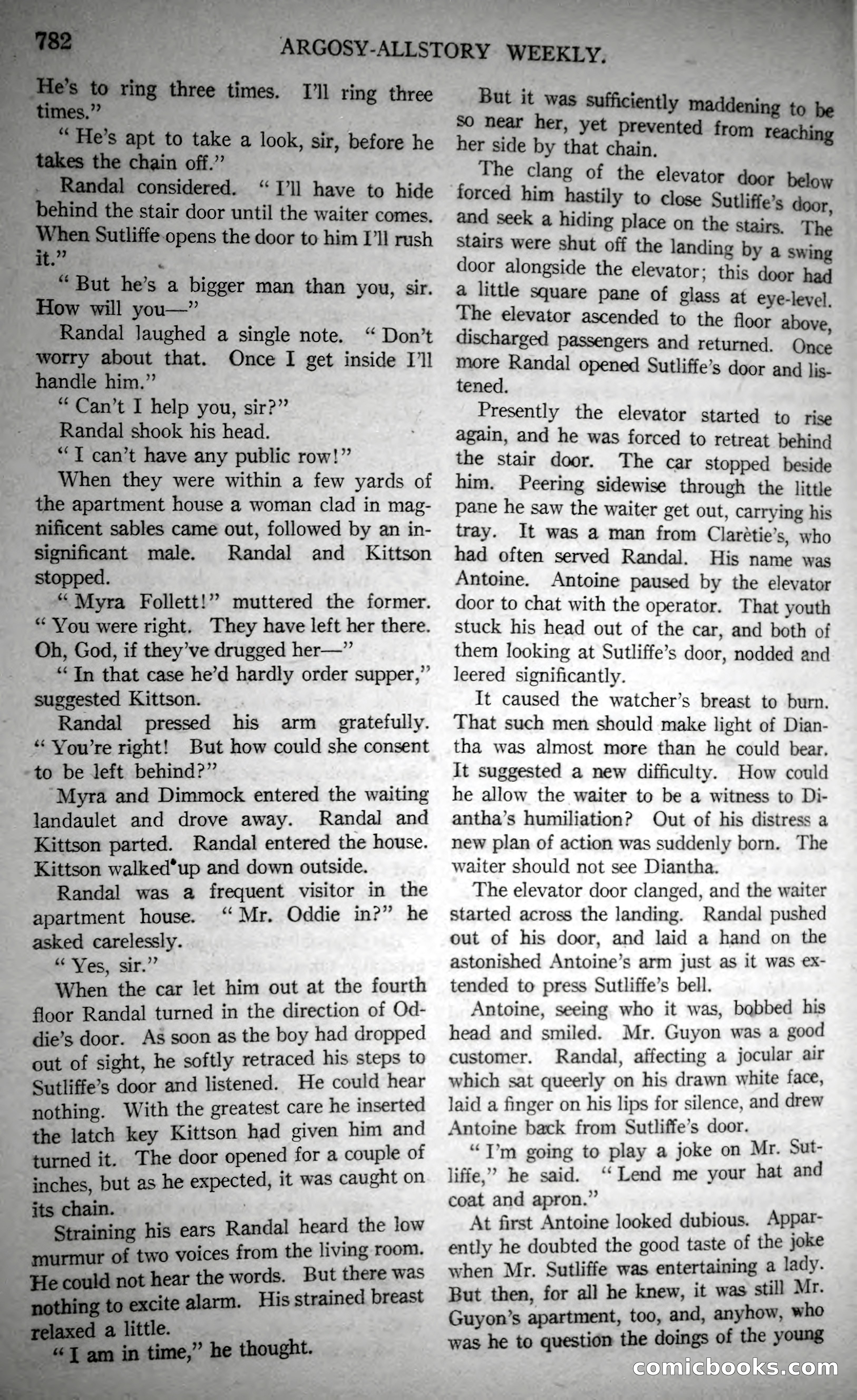 Argosy All-Story Weekly, October 28, 1922 — page 152 of 176