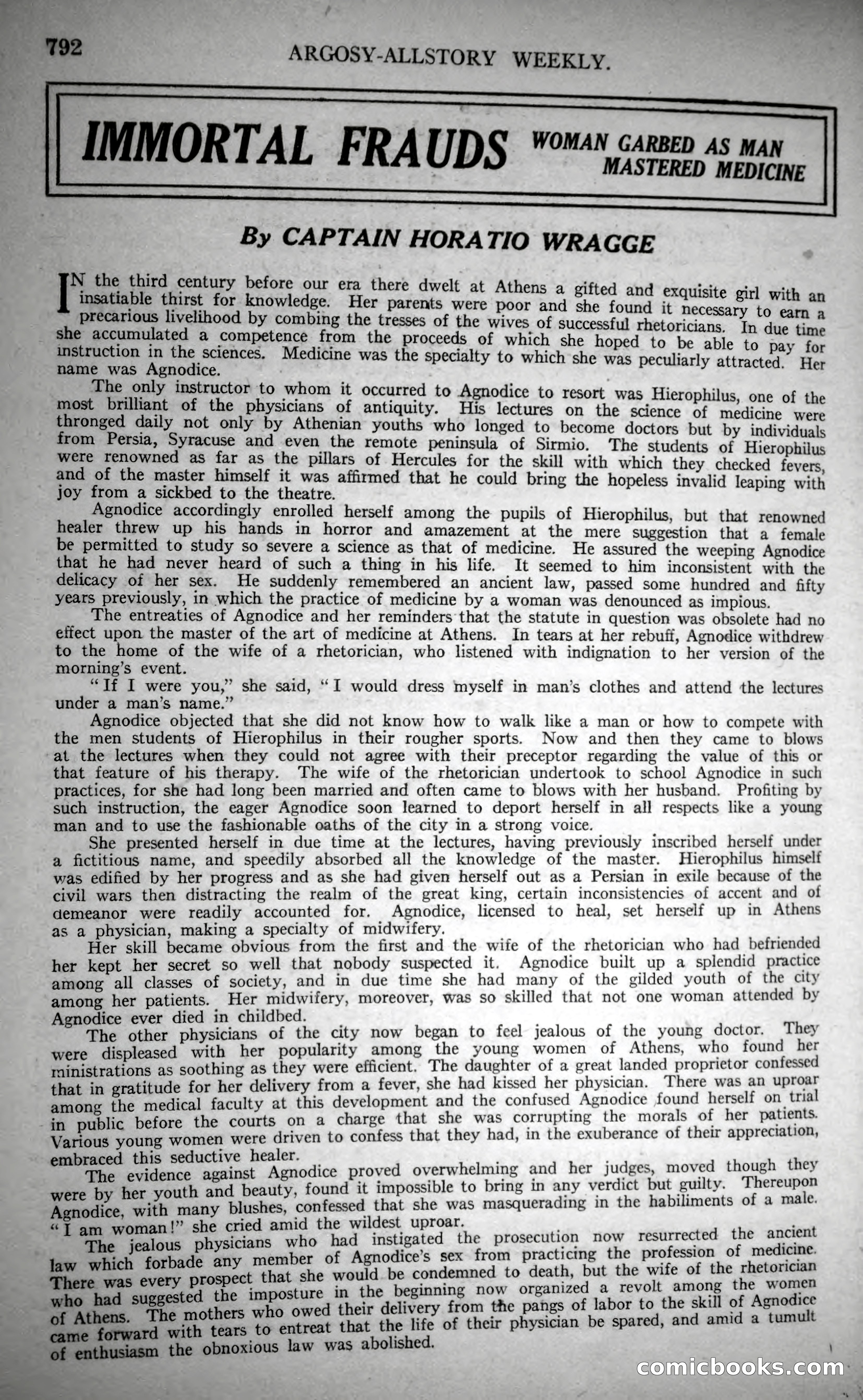 Argosy All-Story Weekly, October 28, 1922 — page 162 of 176