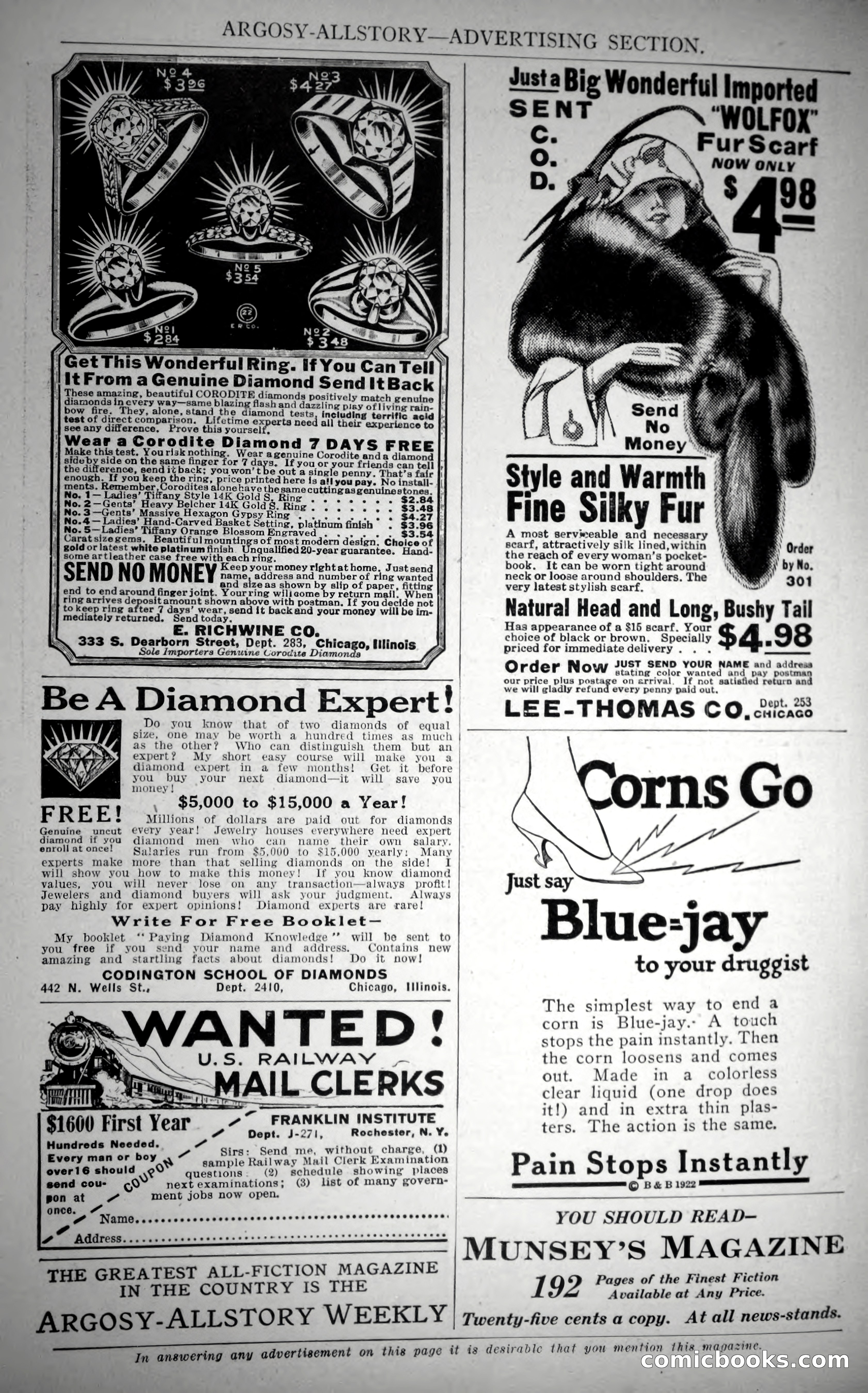 Argosy All-Story Weekly, October 28, 1922 — page 172 of 176