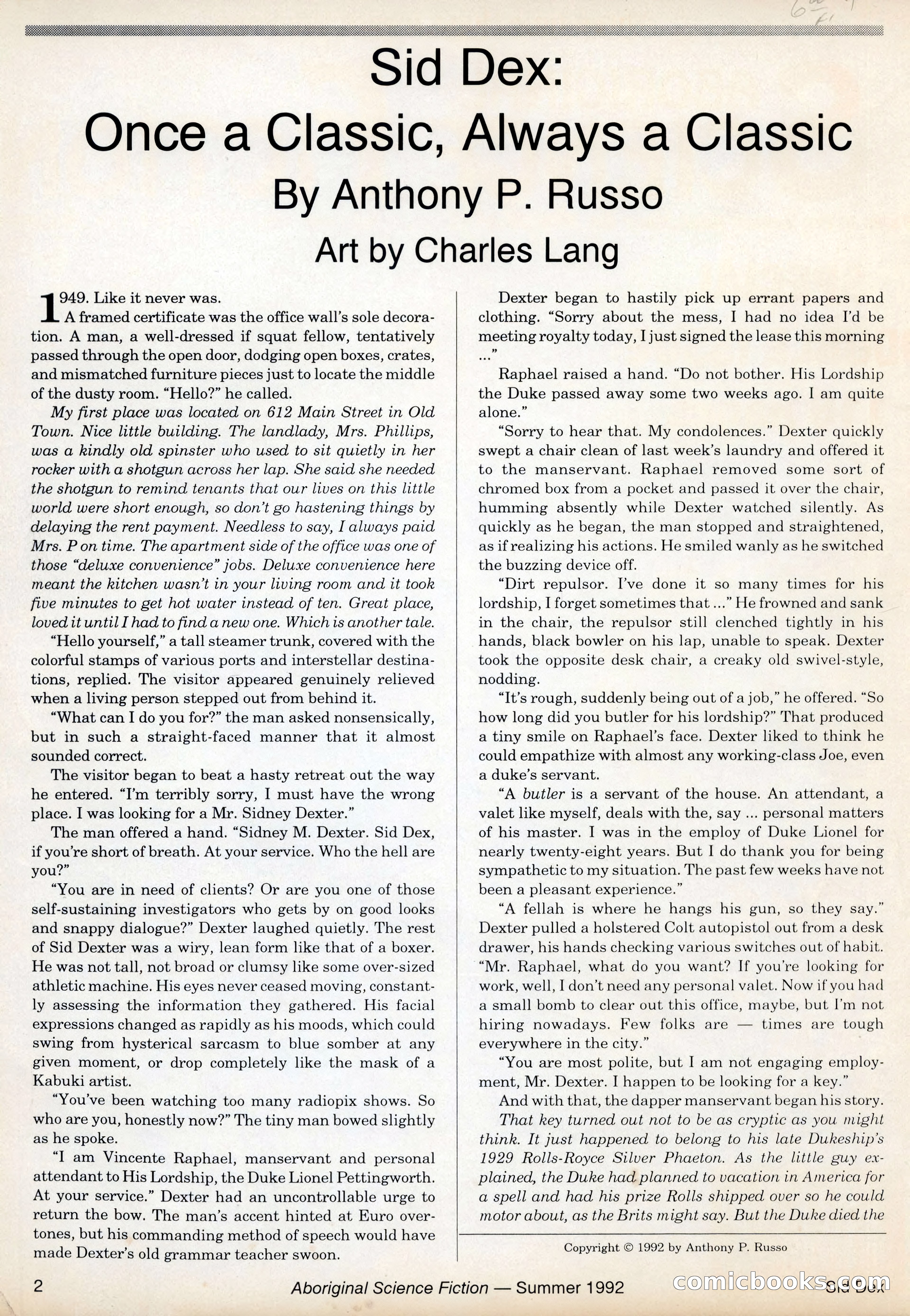 Aboriginal Science Fiction, Issues #31–32 — page 2 of 116