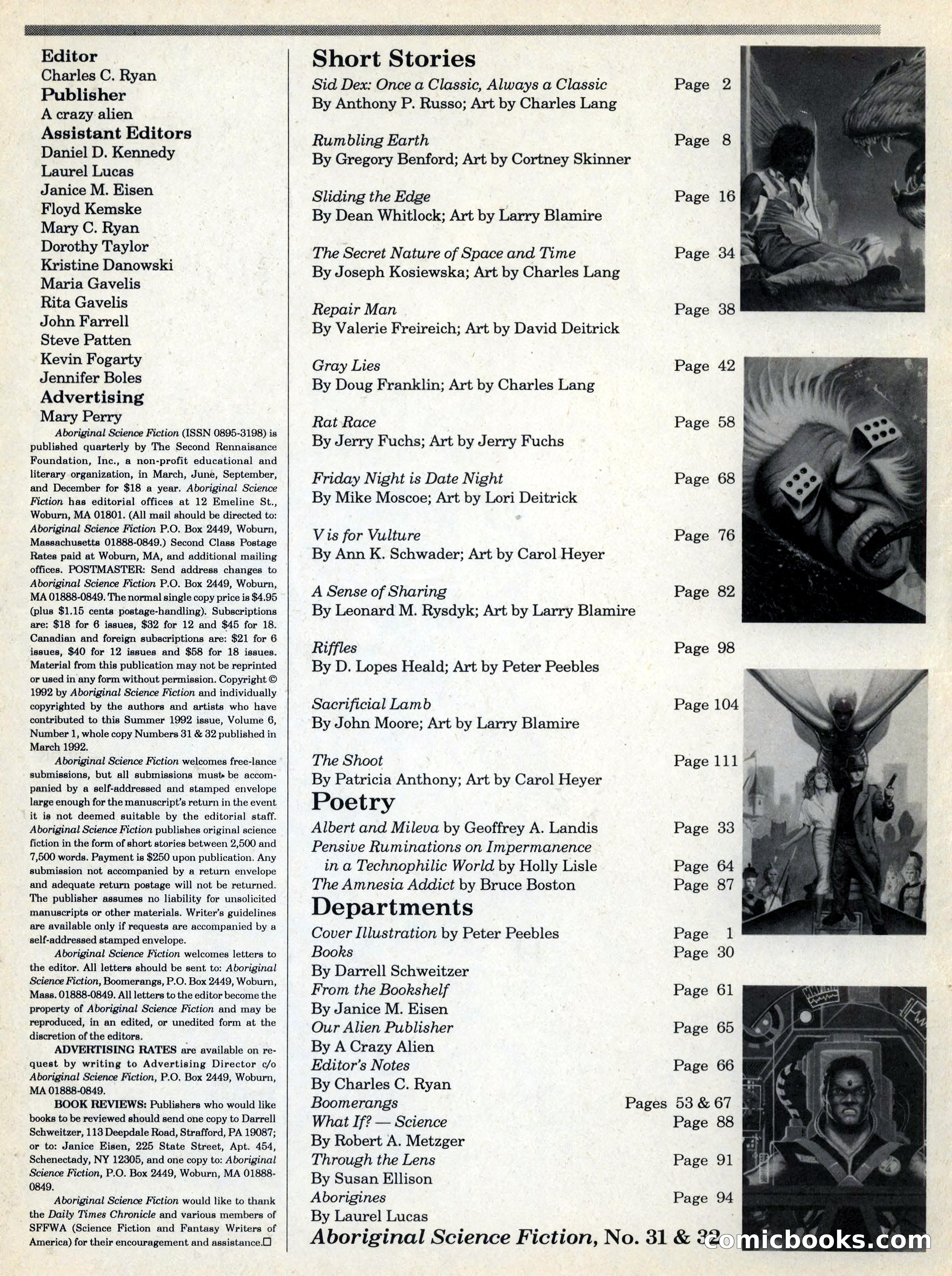 Aboriginal Science Fiction, Issues #31–32 — page 6 of 116