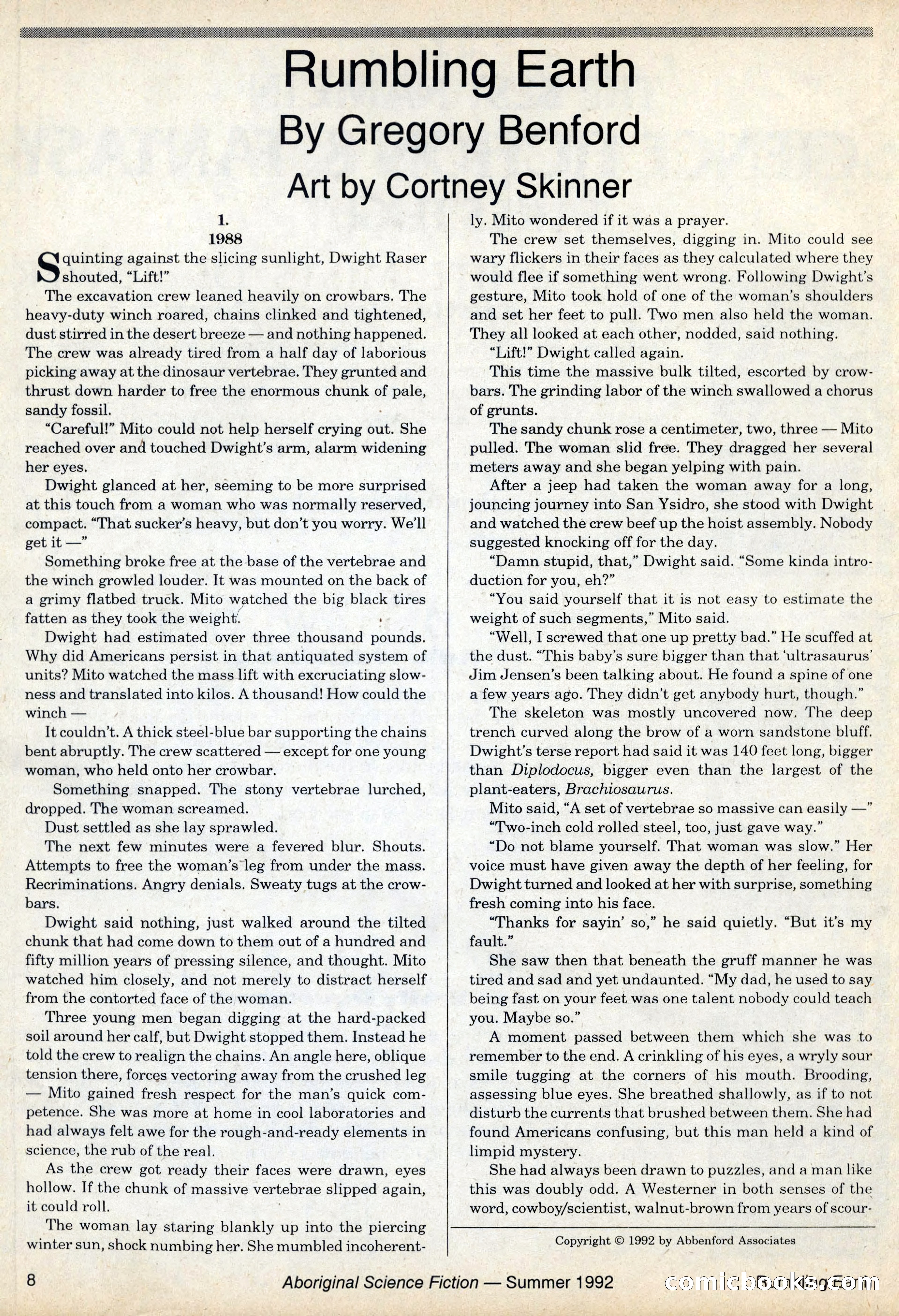 Aboriginal Science Fiction, Issues #31–32 — page 8 of 116