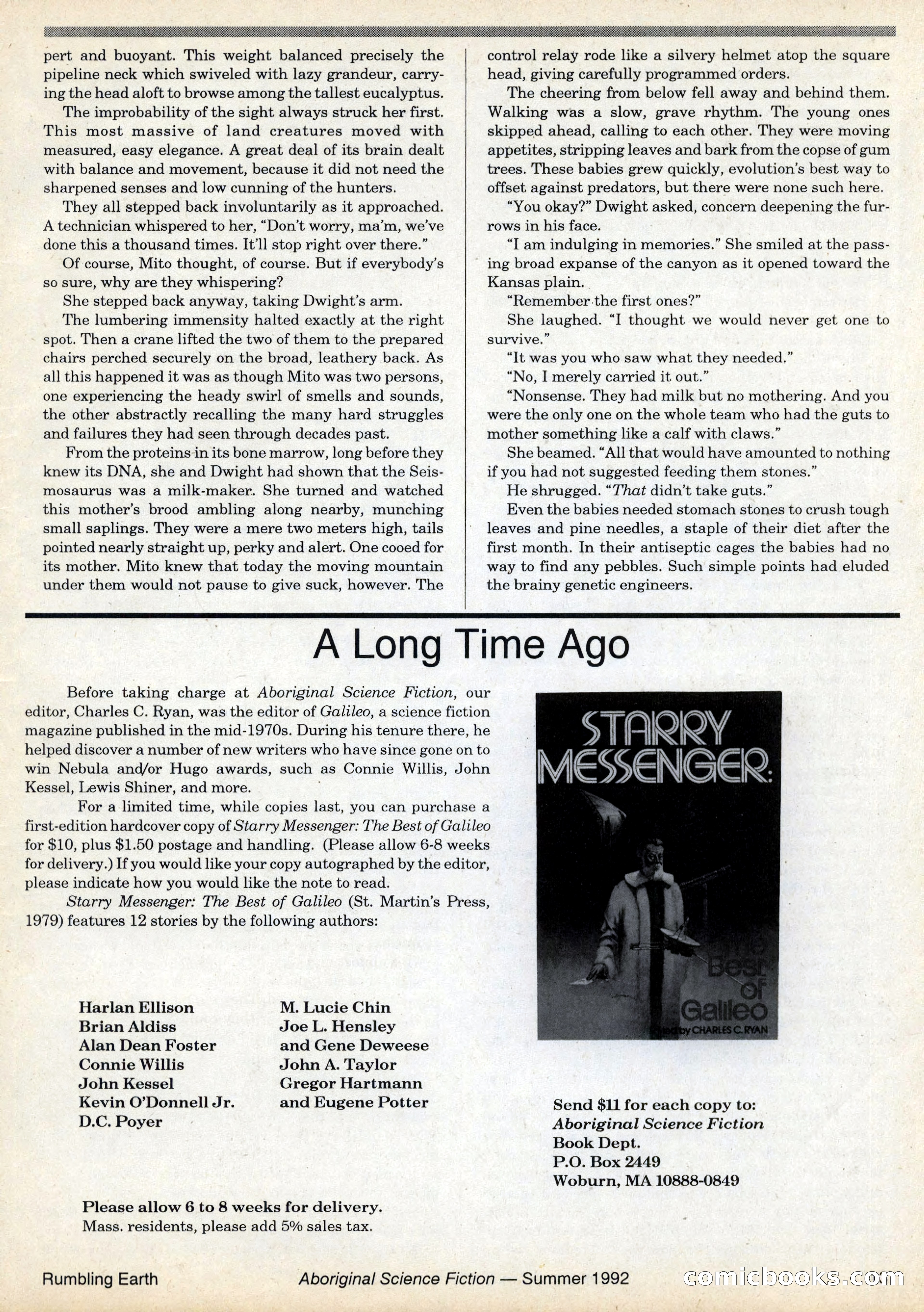 Aboriginal Science Fiction, Issues #31–32 — page 13 of 116