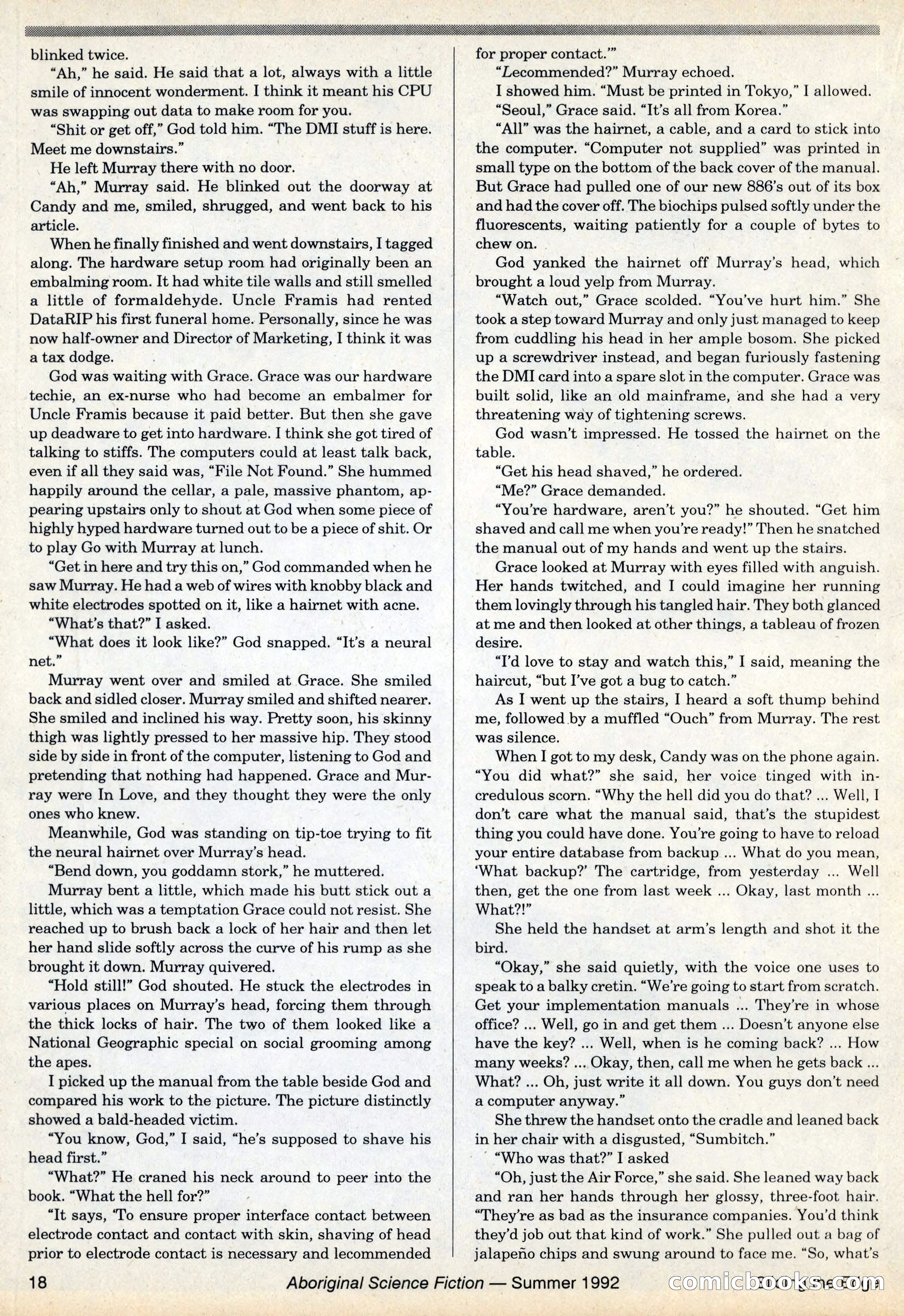 Aboriginal Science Fiction, Issues #31–32 — page 18 of 116