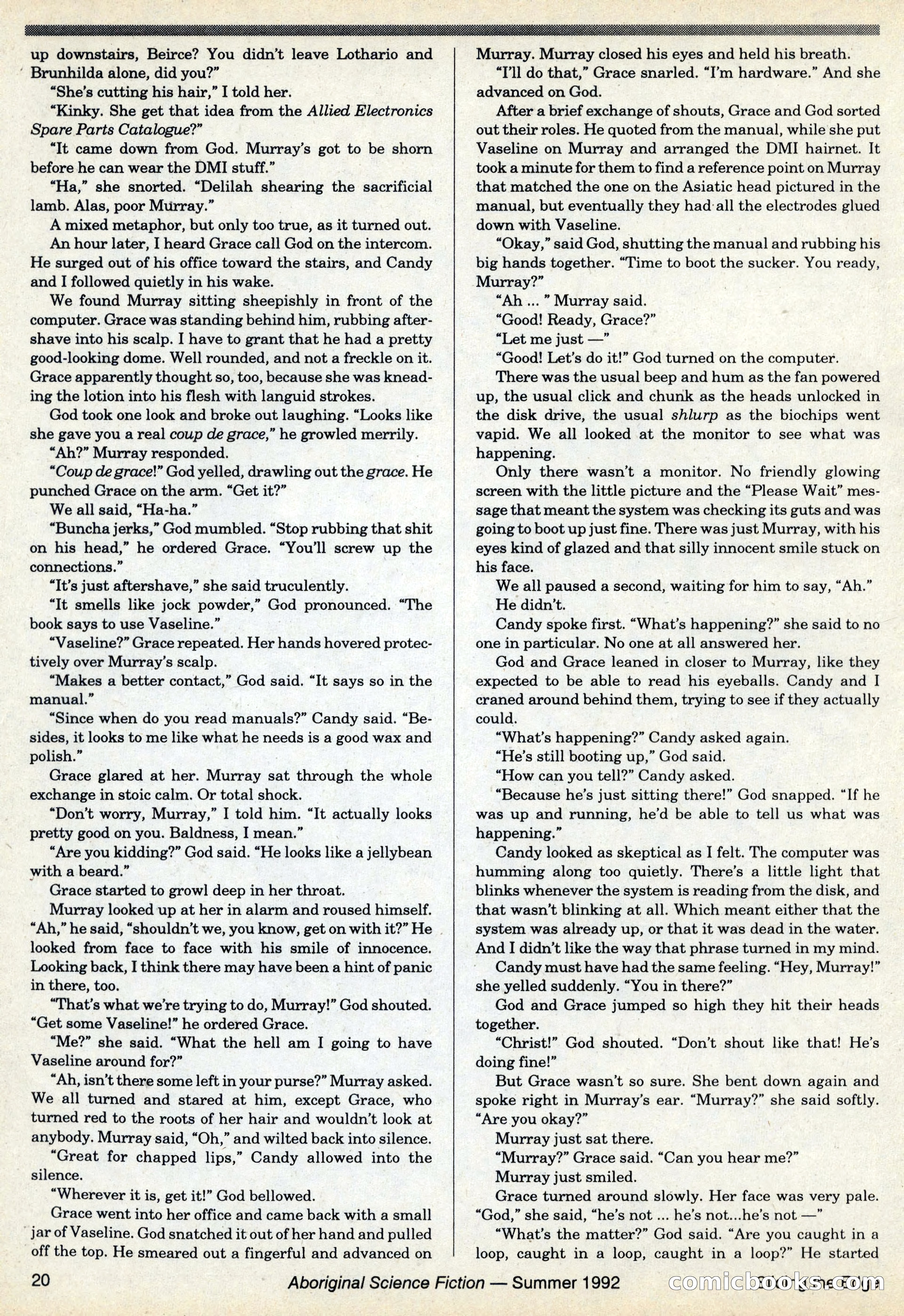 Aboriginal Science Fiction, Issues #31–32 — page 20 of 116