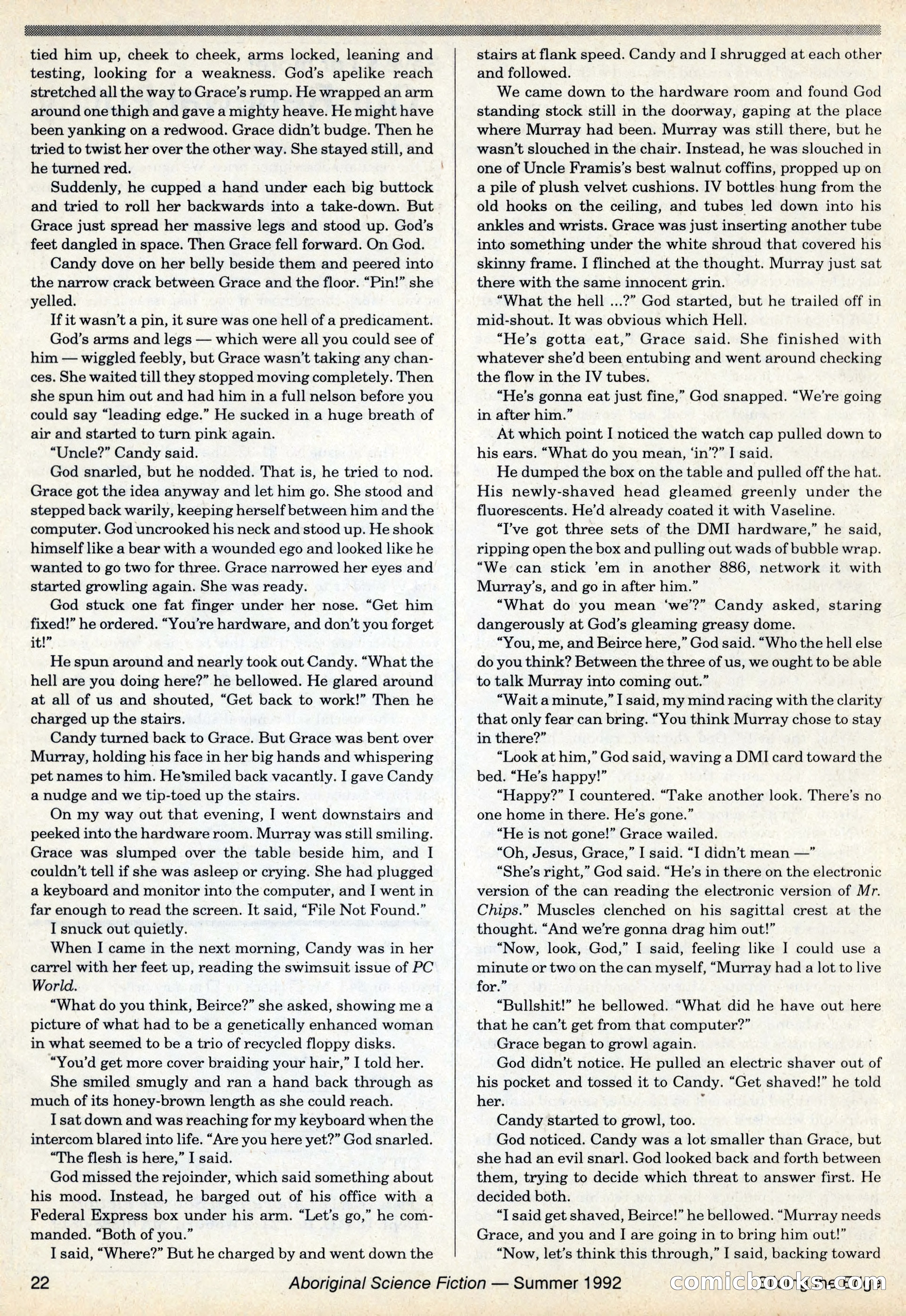 Aboriginal Science Fiction, Issues #31–32 — page 22 of 116