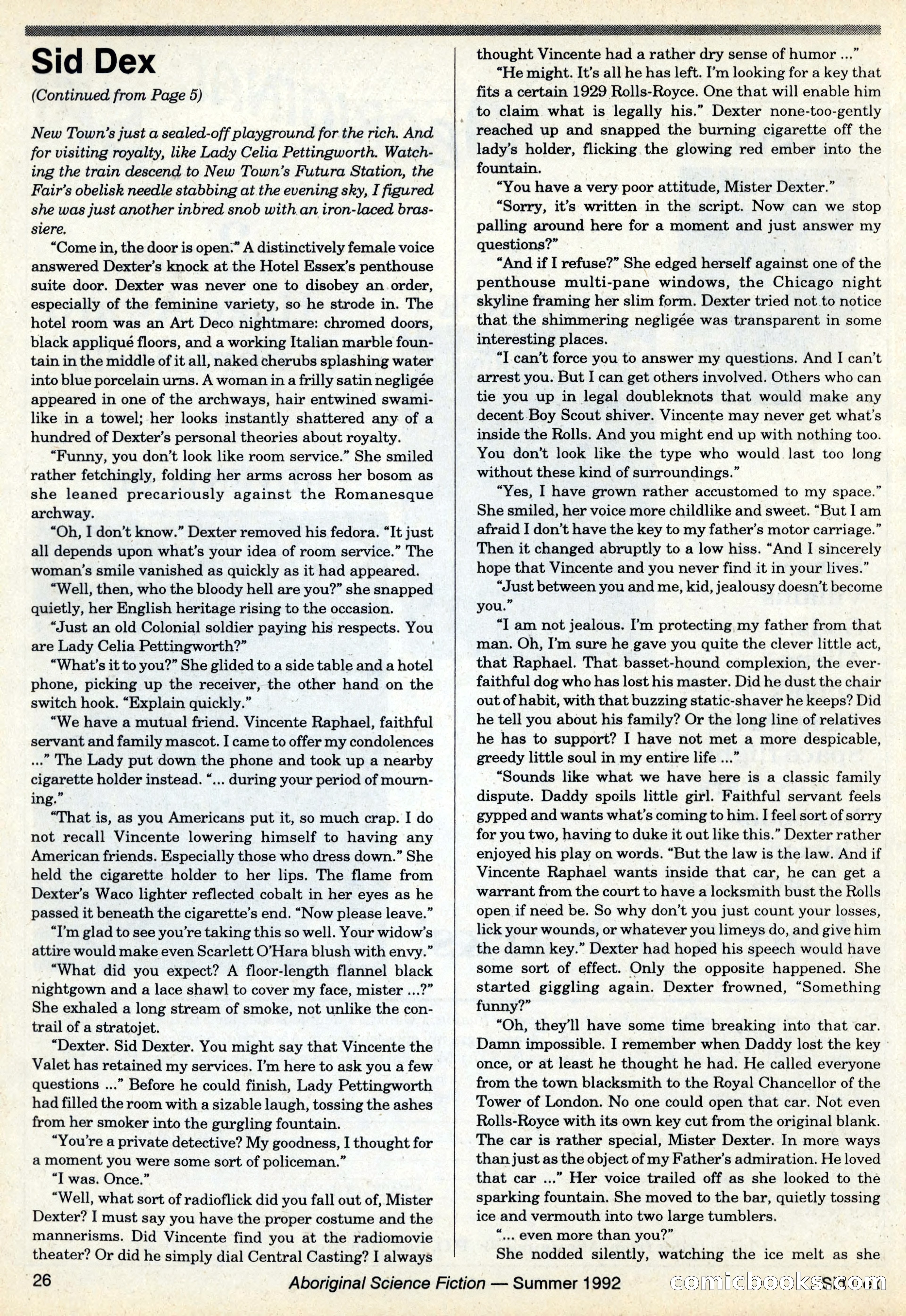 Aboriginal Science Fiction, Issues #31–32 — page 26 of 116