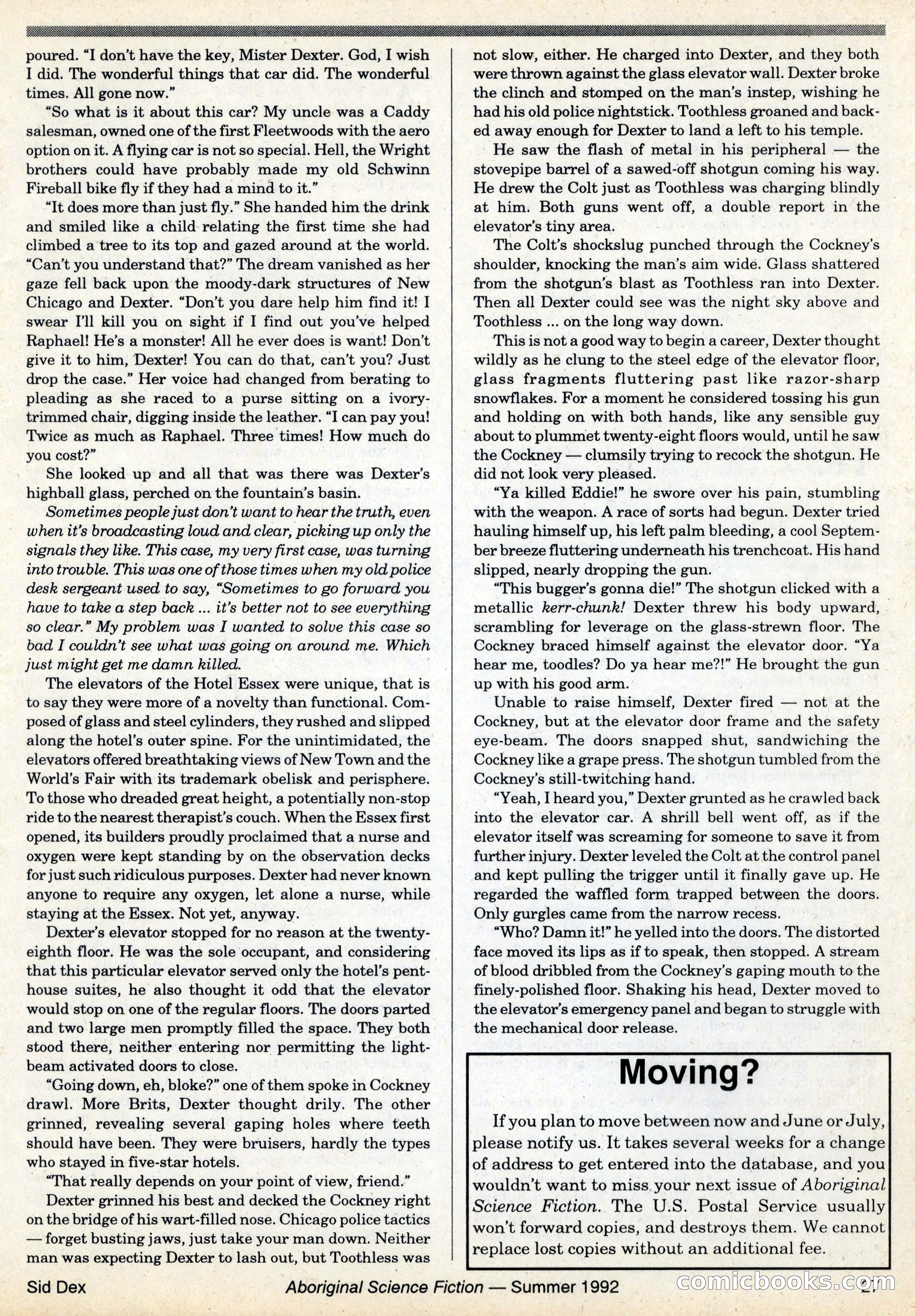 Aboriginal Science Fiction, Issues #31–32 — page 27 of 116