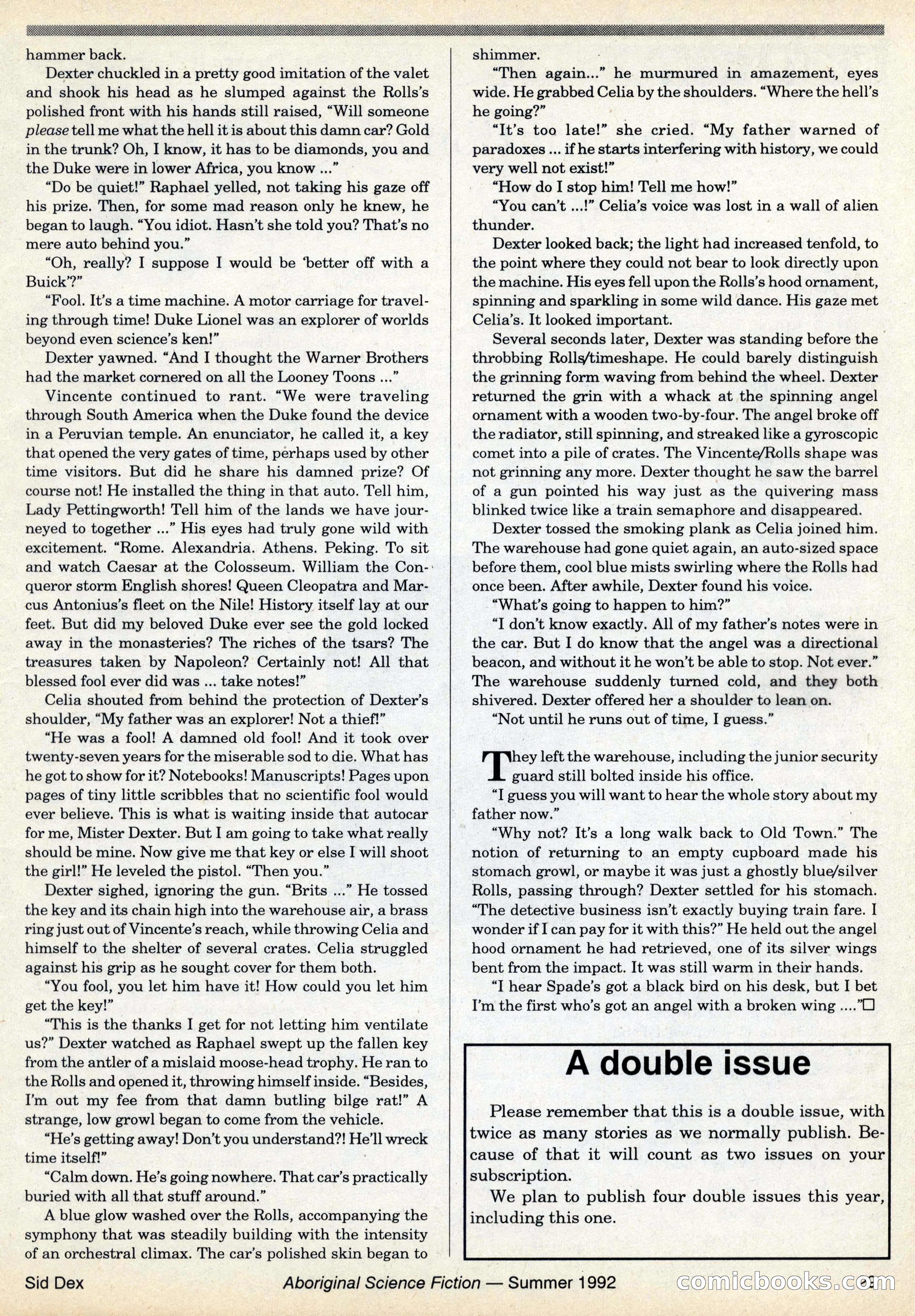 Aboriginal Science Fiction, Issues #31–32 — page 29 of 116