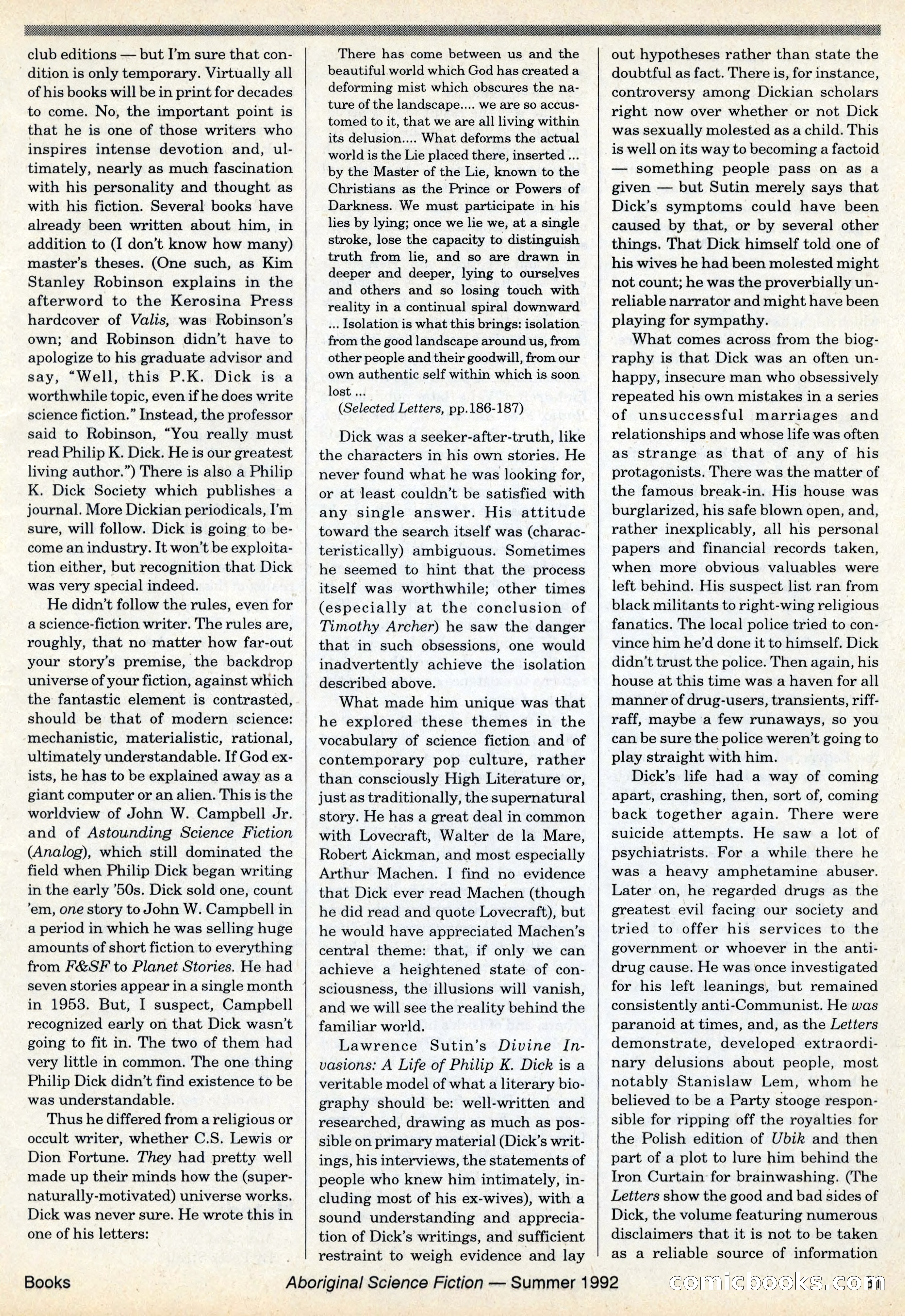 Aboriginal Science Fiction, Issues #31–32 — page 31 of 116