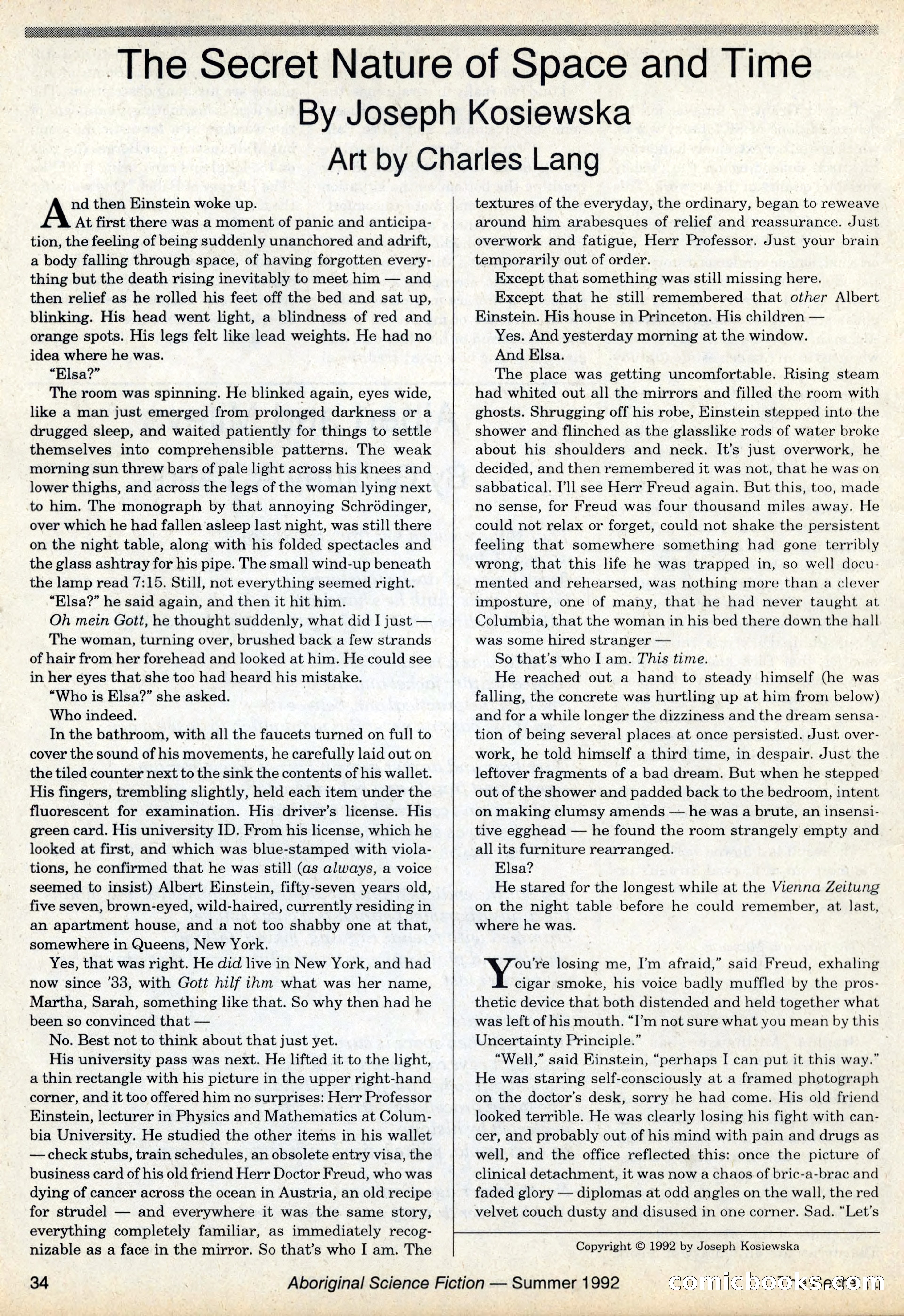 Aboriginal Science Fiction, Issues #31–32 — page 34 of 116