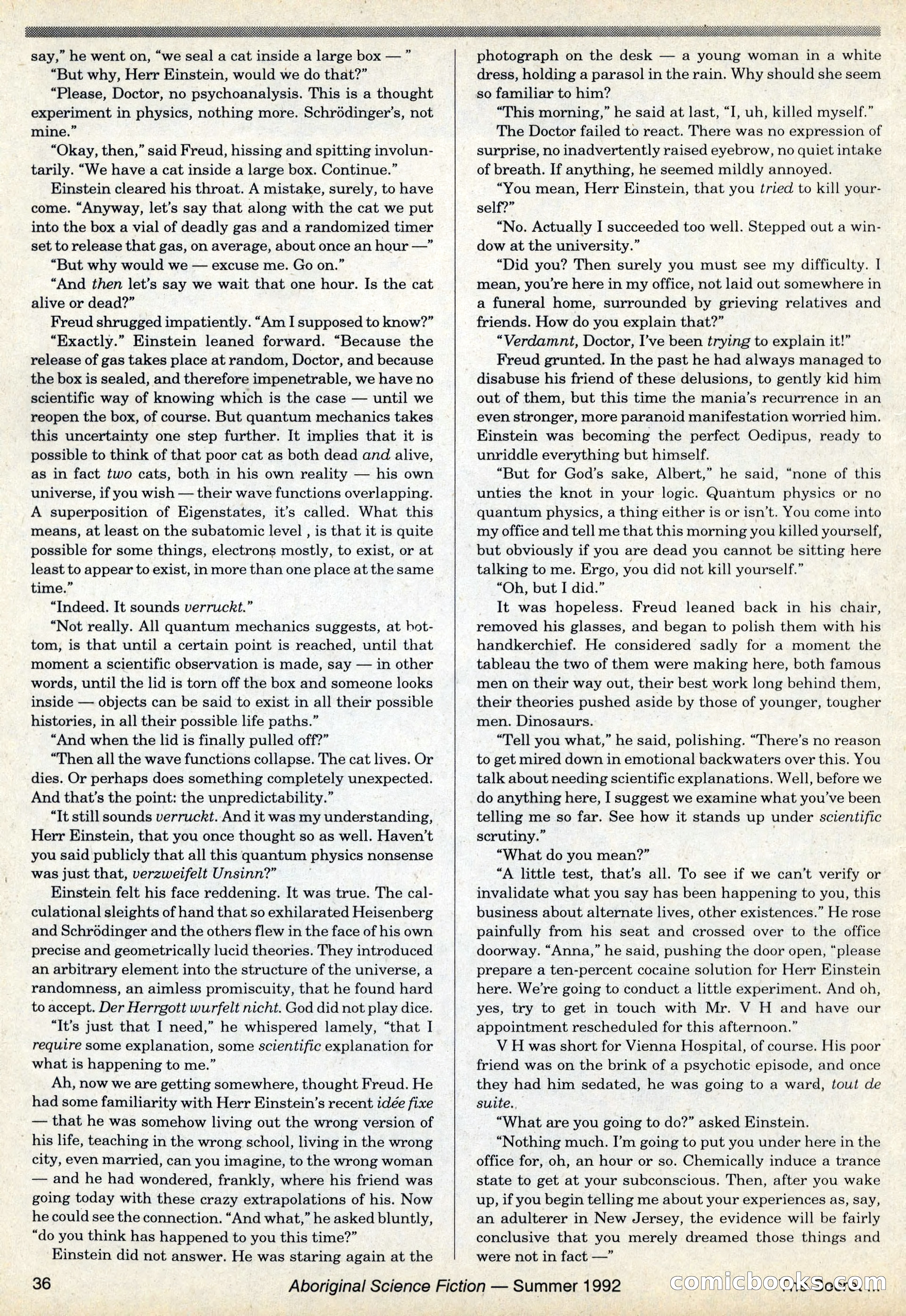 Aboriginal Science Fiction, Issues #31–32 — page 36 of 116