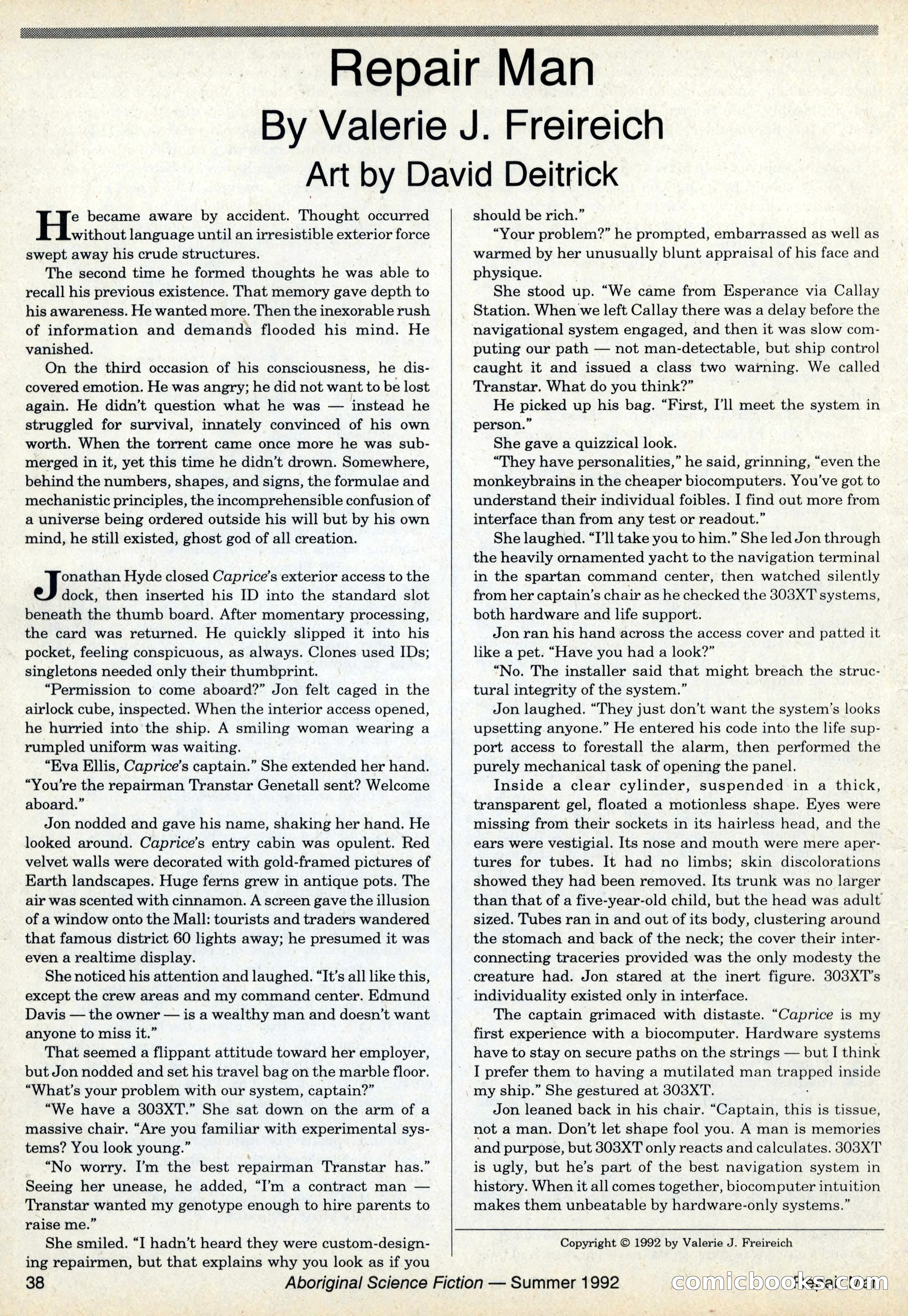 Aboriginal Science Fiction, Issues #31–32 — page 38 of 116