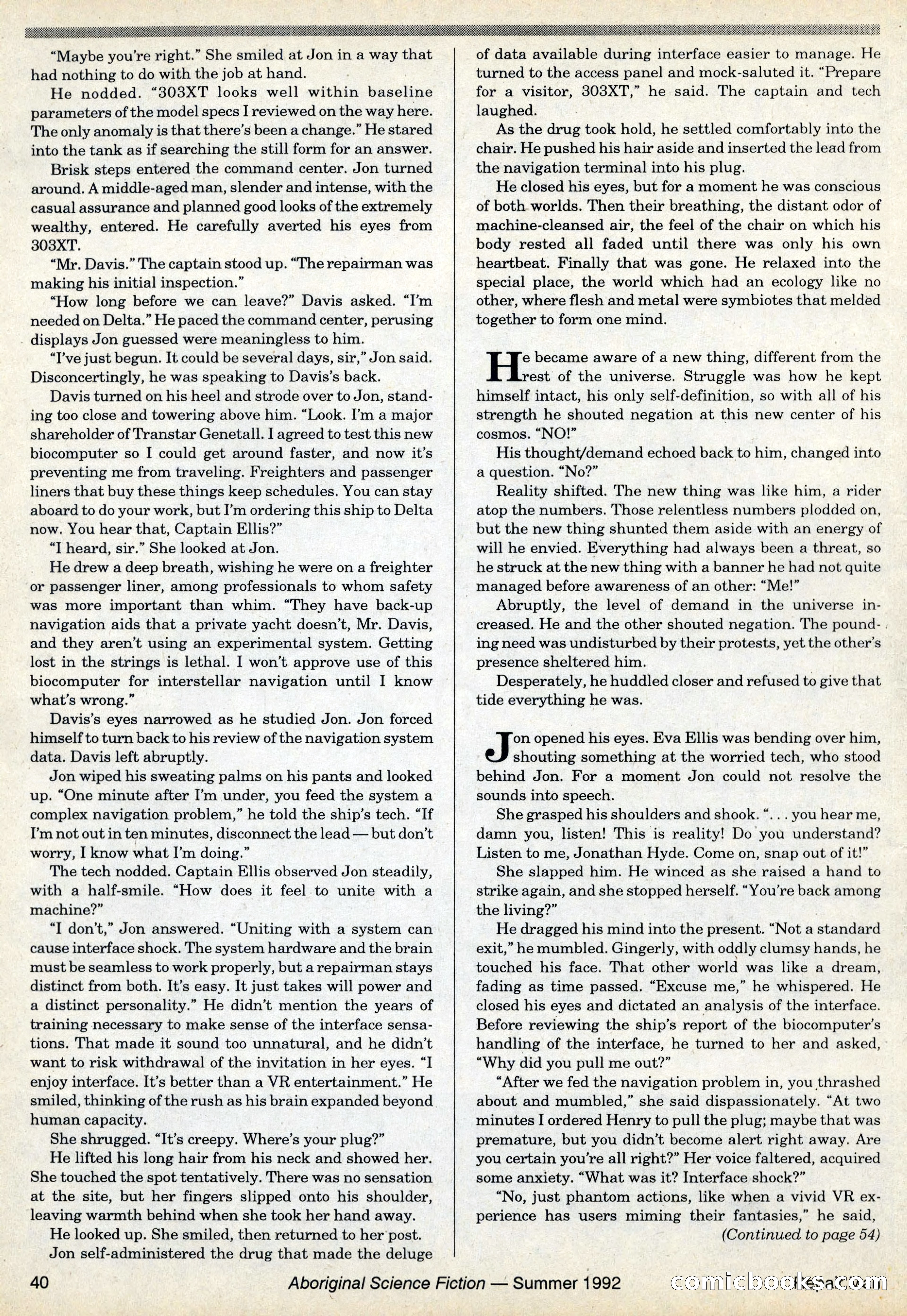 Aboriginal Science Fiction, Issues #31–32 — page 40 of 116