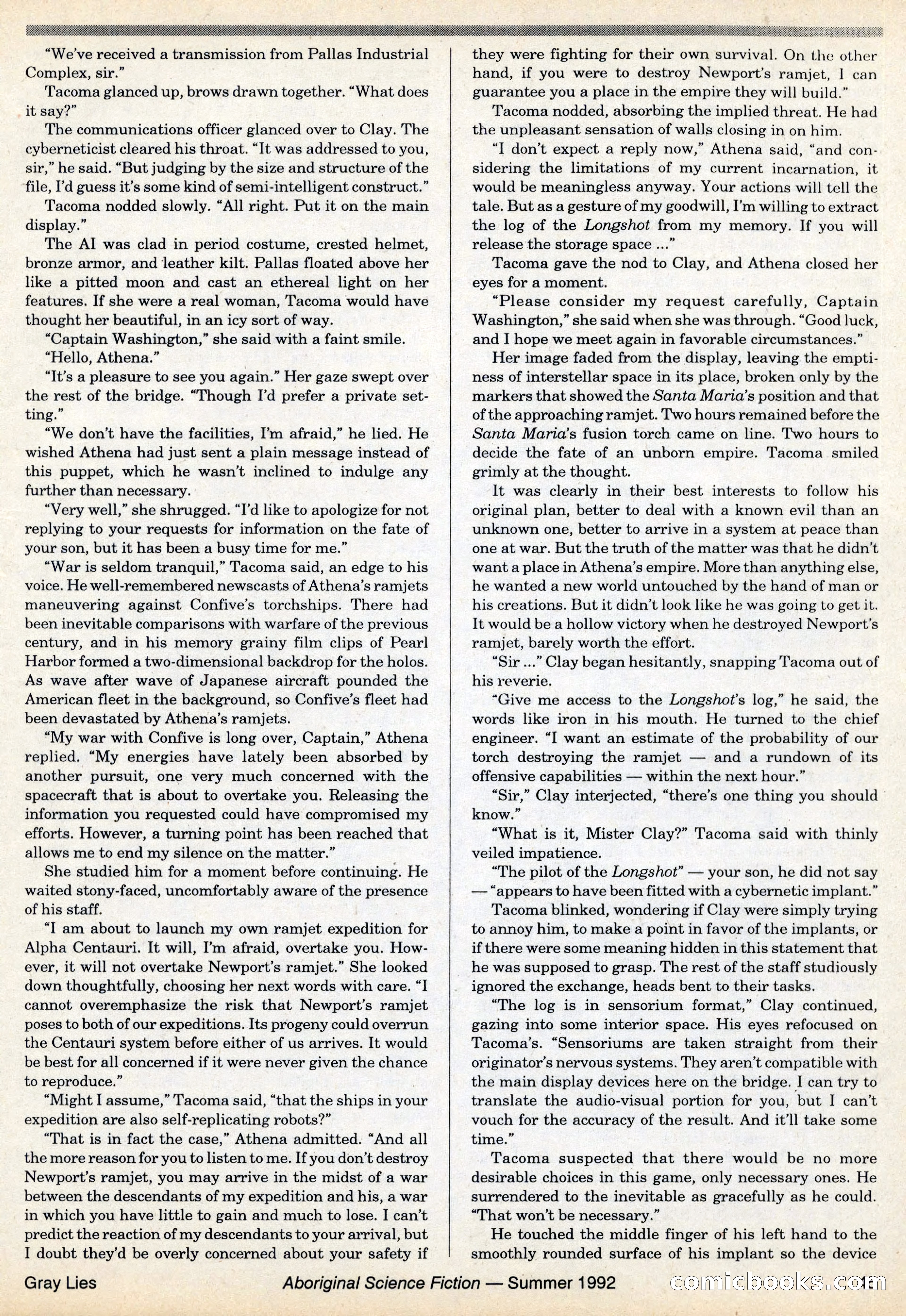 Aboriginal Science Fiction, Issues #31–32 — page 45 of 116