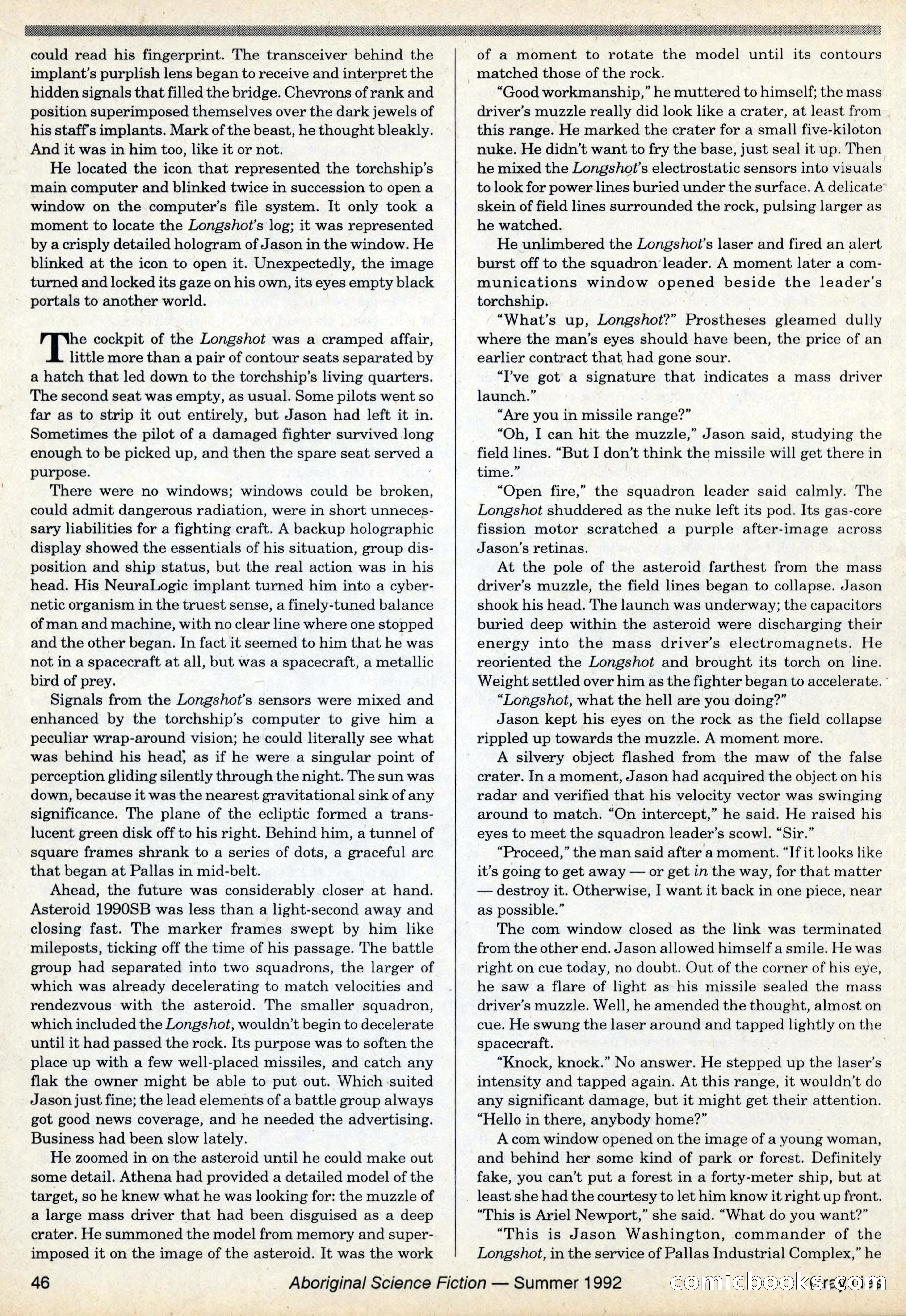 Aboriginal Science Fiction, Issues #31–32 — page 46 of 116