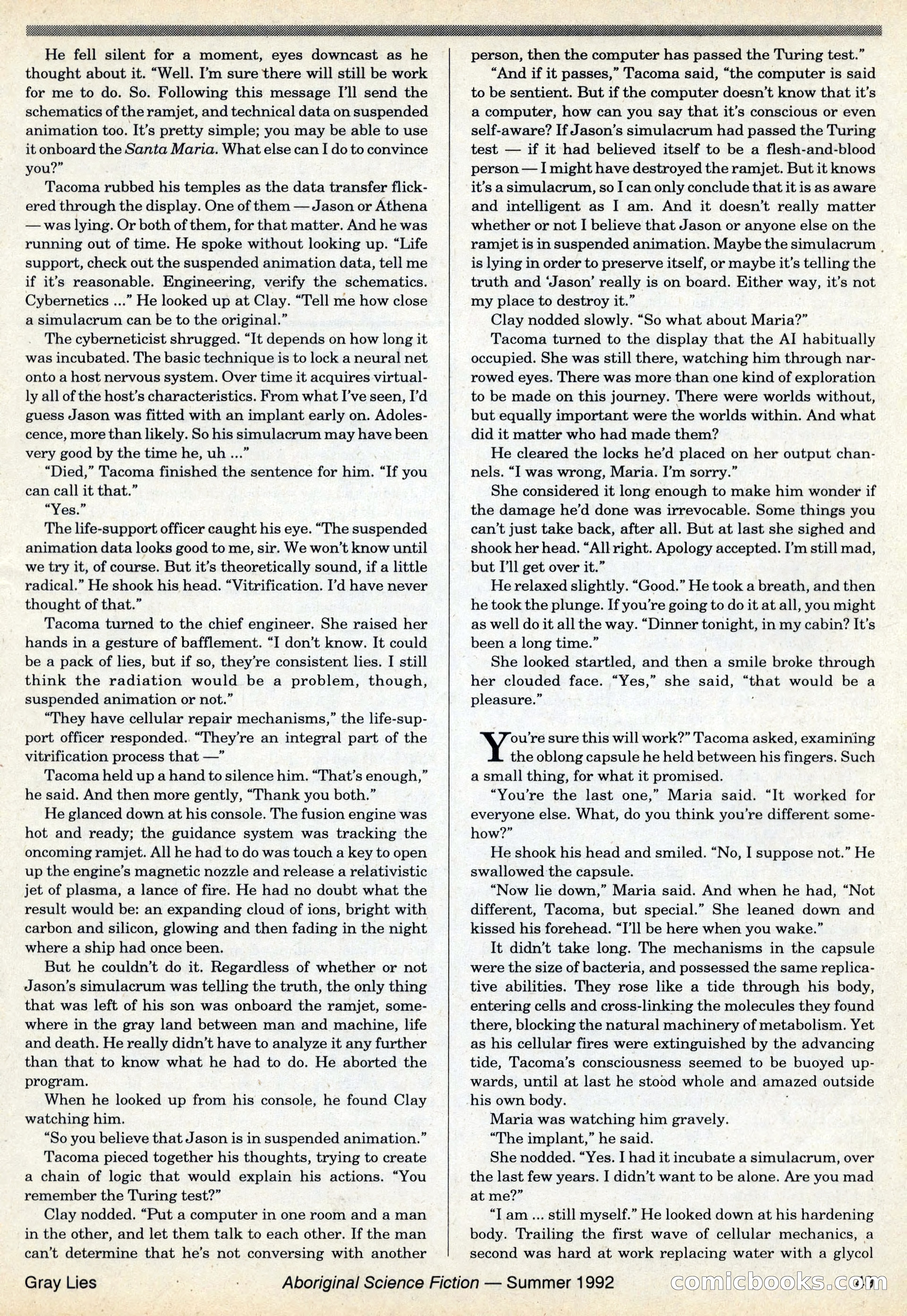 Aboriginal Science Fiction, Issues #31–32 — page 49 of 116