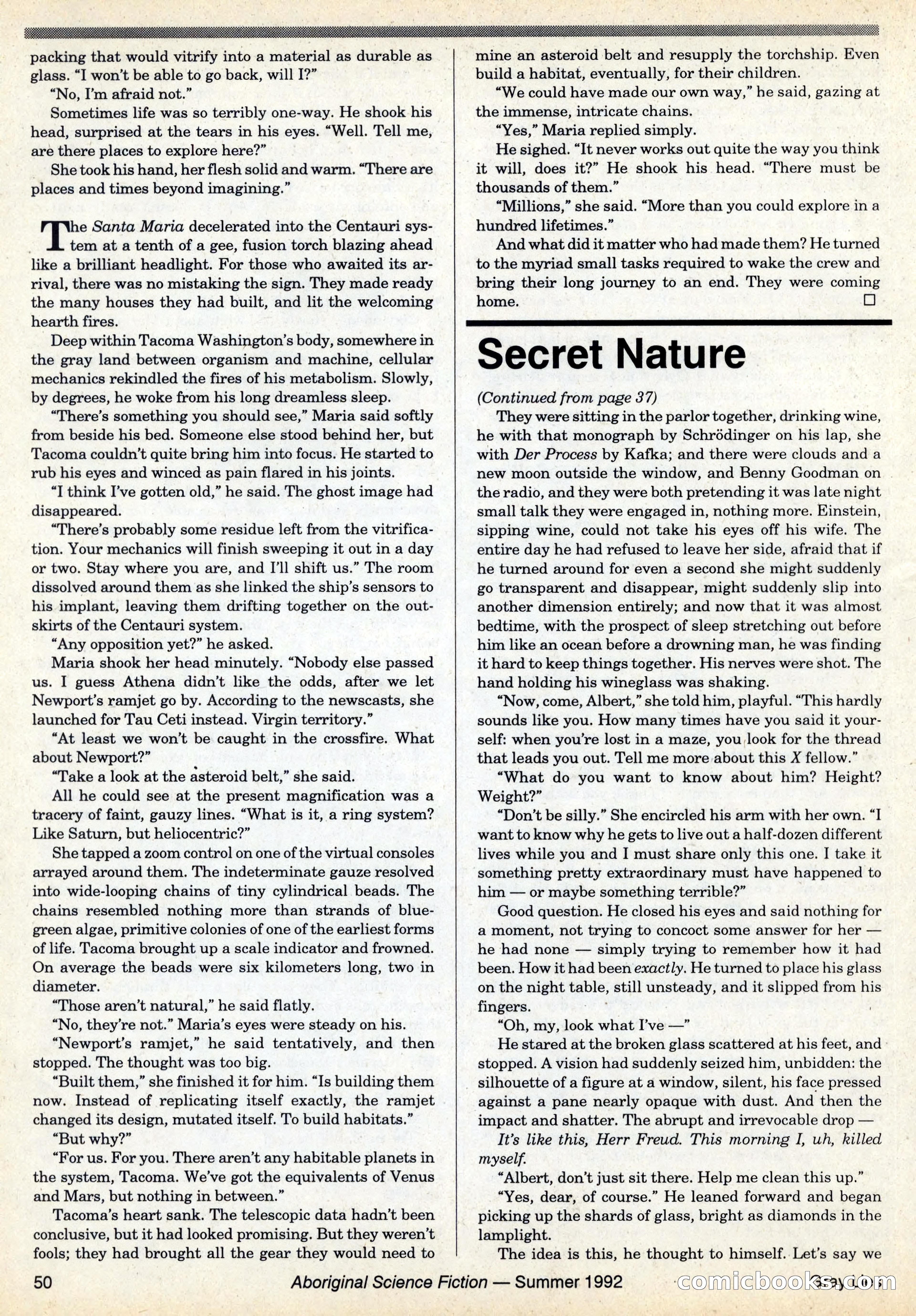 Aboriginal Science Fiction, Issues #31–32 — page 50 of 116