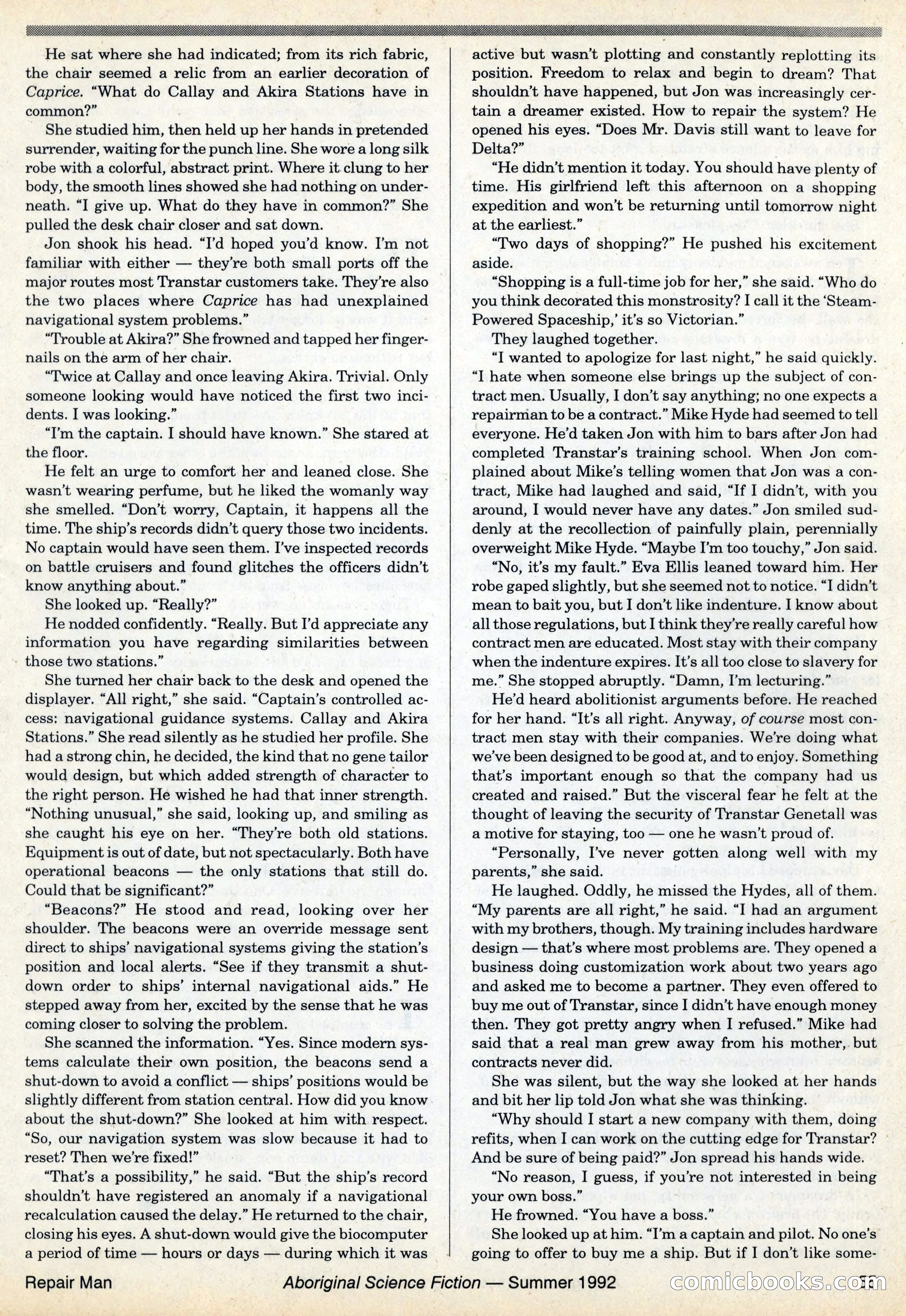 Aboriginal Science Fiction, Issues #31–32 — page 55 of 116