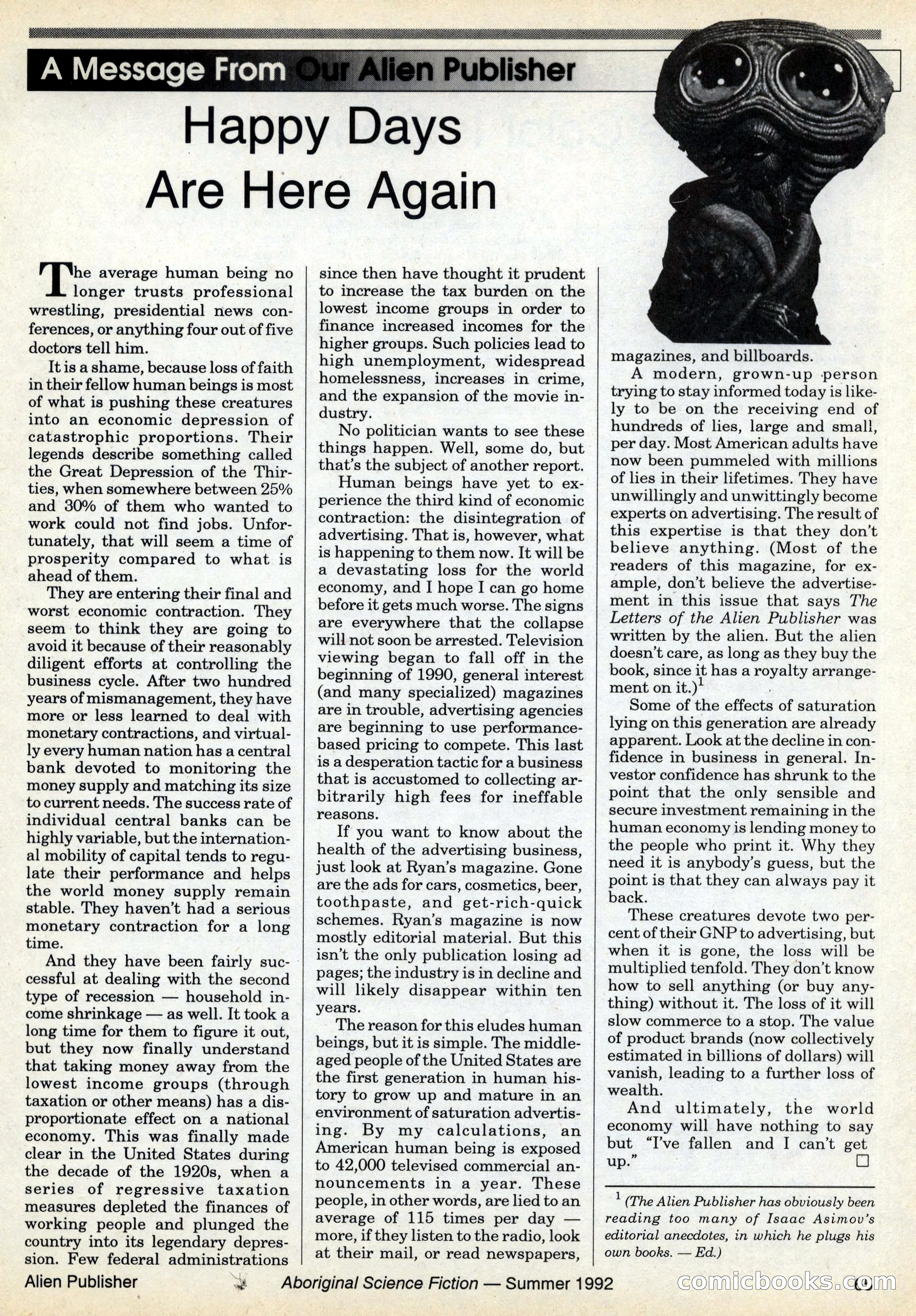 Aboriginal Science Fiction, Issues #31–32 — page 65 of 116