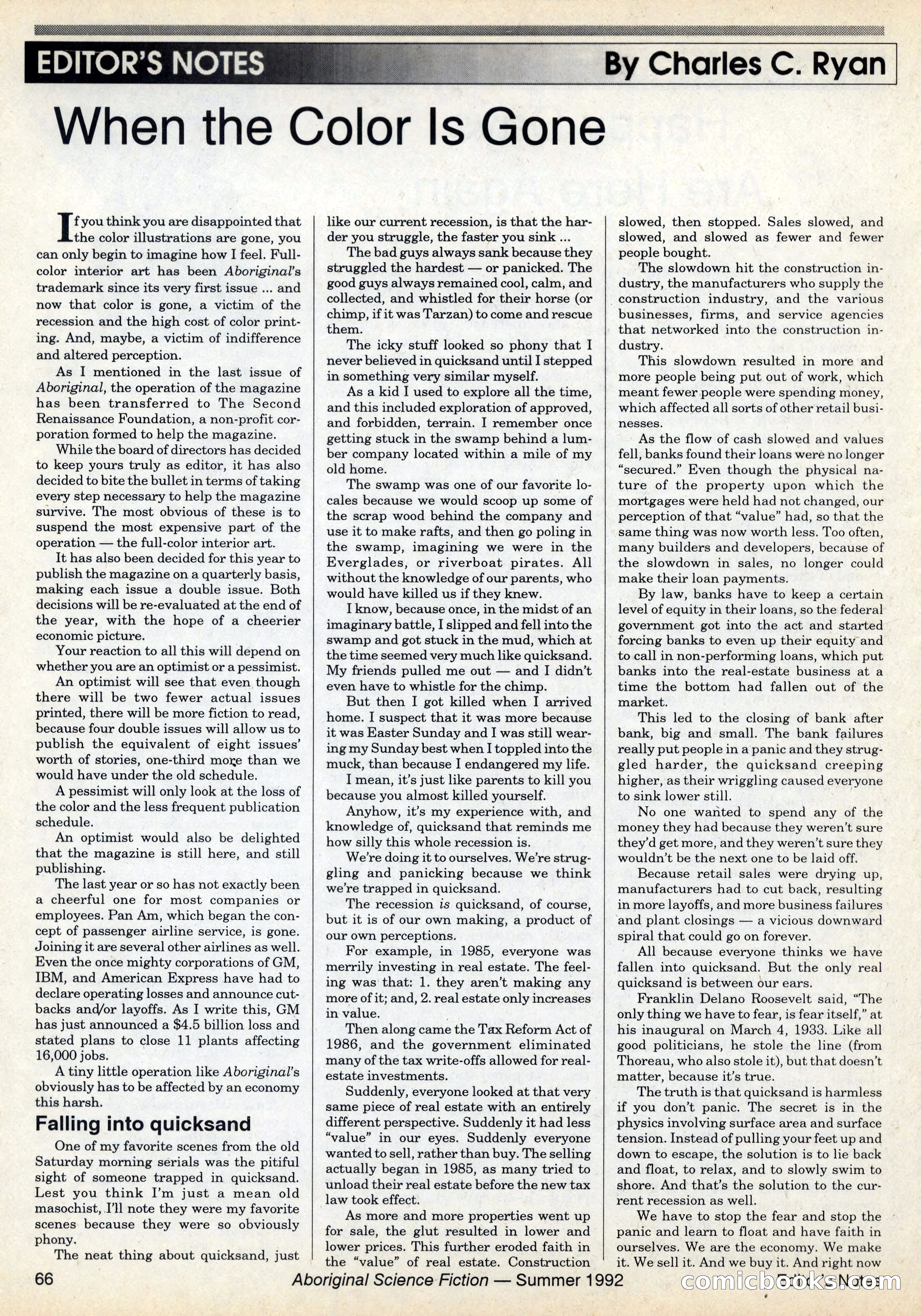 Aboriginal Science Fiction, Issues #31–32 — page 66 of 116
