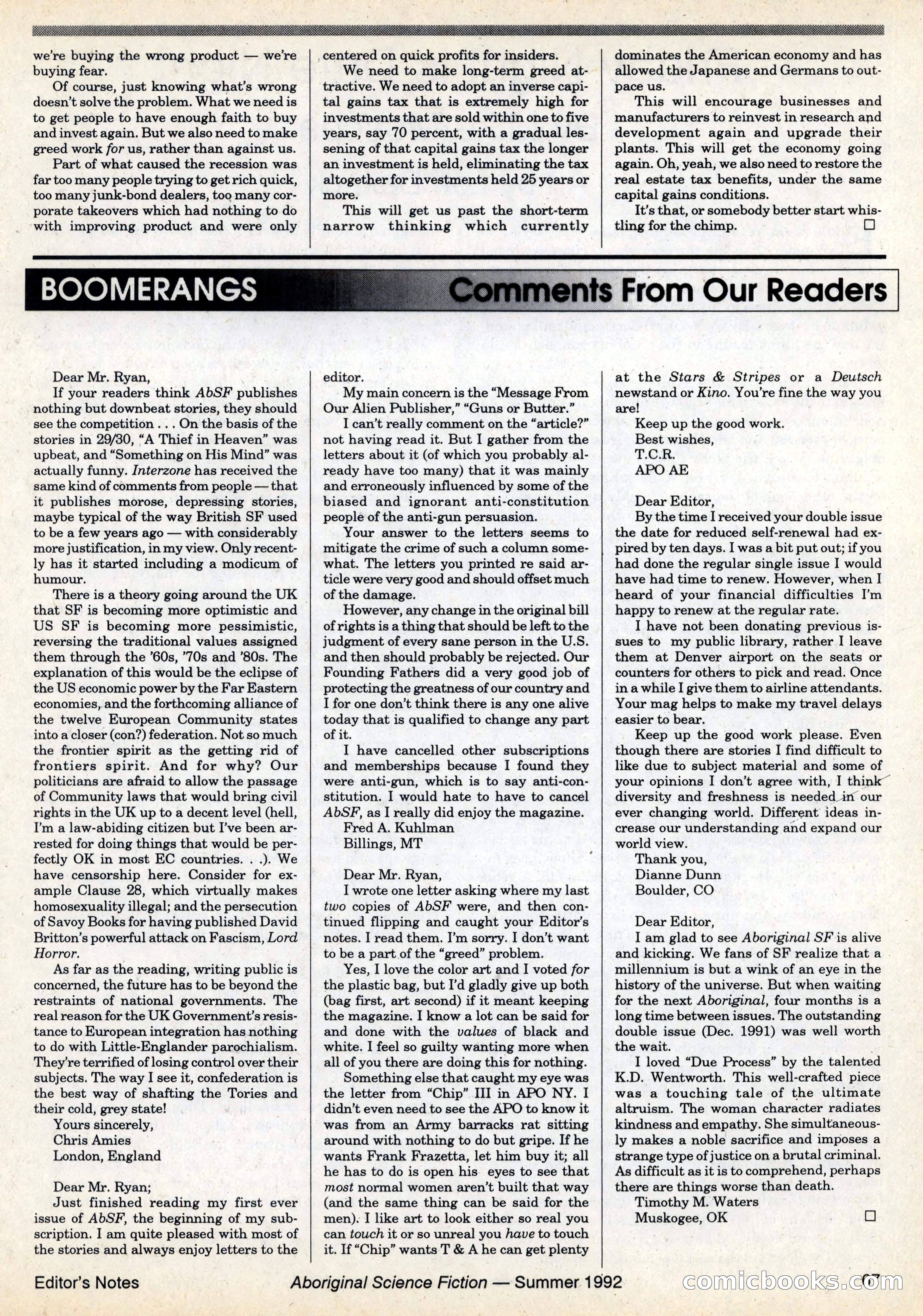Aboriginal Science Fiction, Issues #31–32 — page 67 of 116