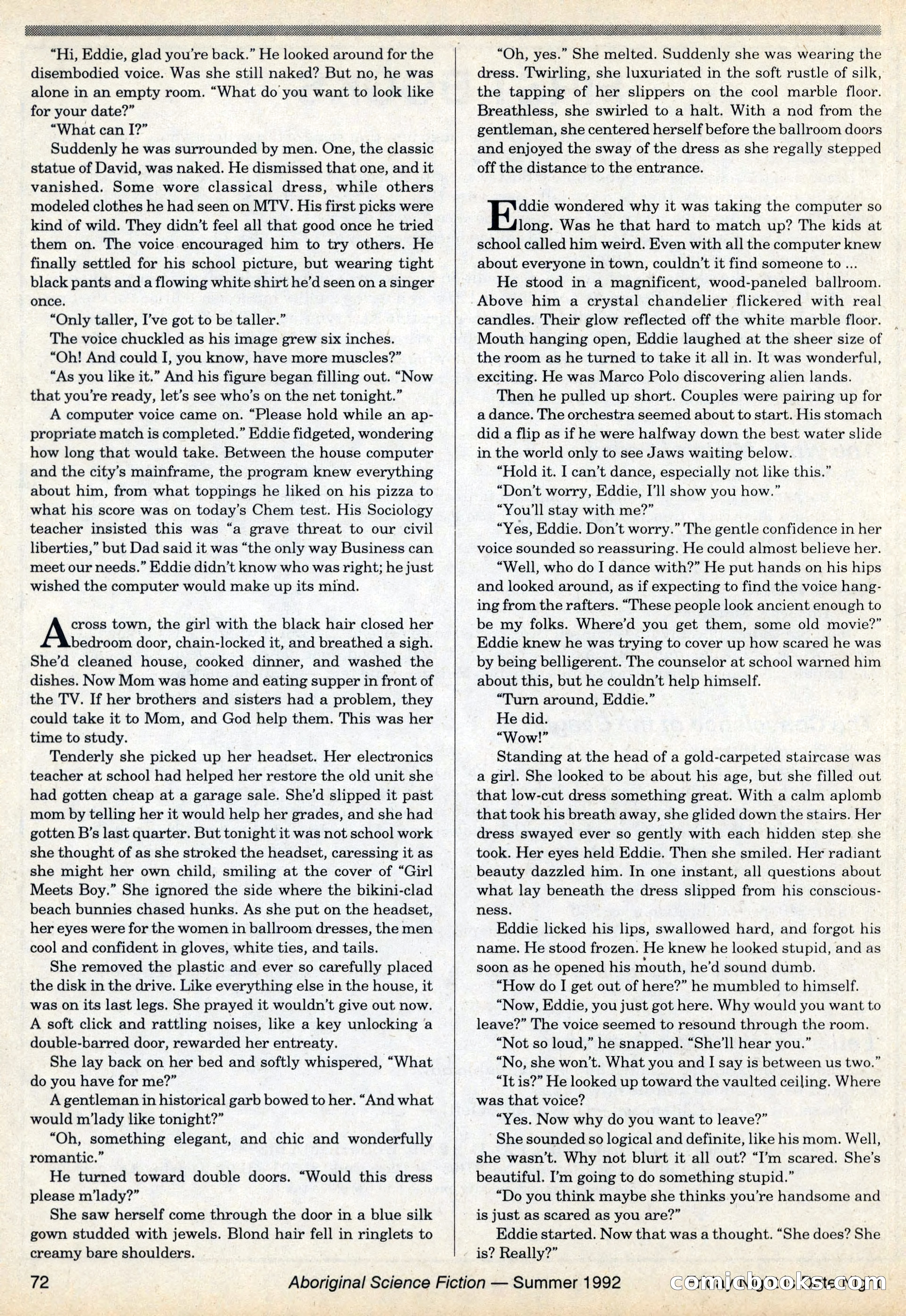 Aboriginal Science Fiction, Issues #31–32 — page 72 of 116