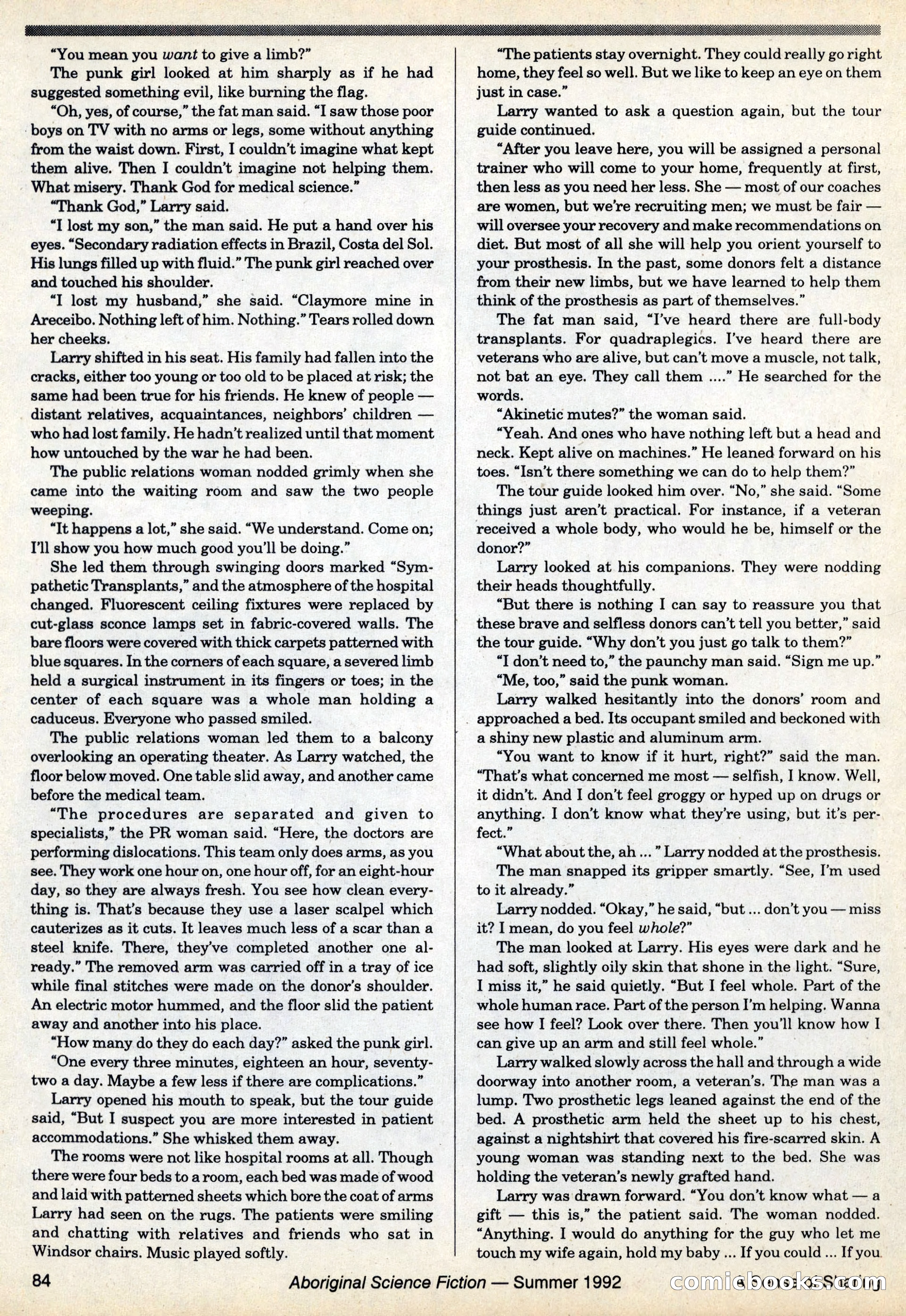 Aboriginal Science Fiction, Issues #31–32 — page 84 of 116