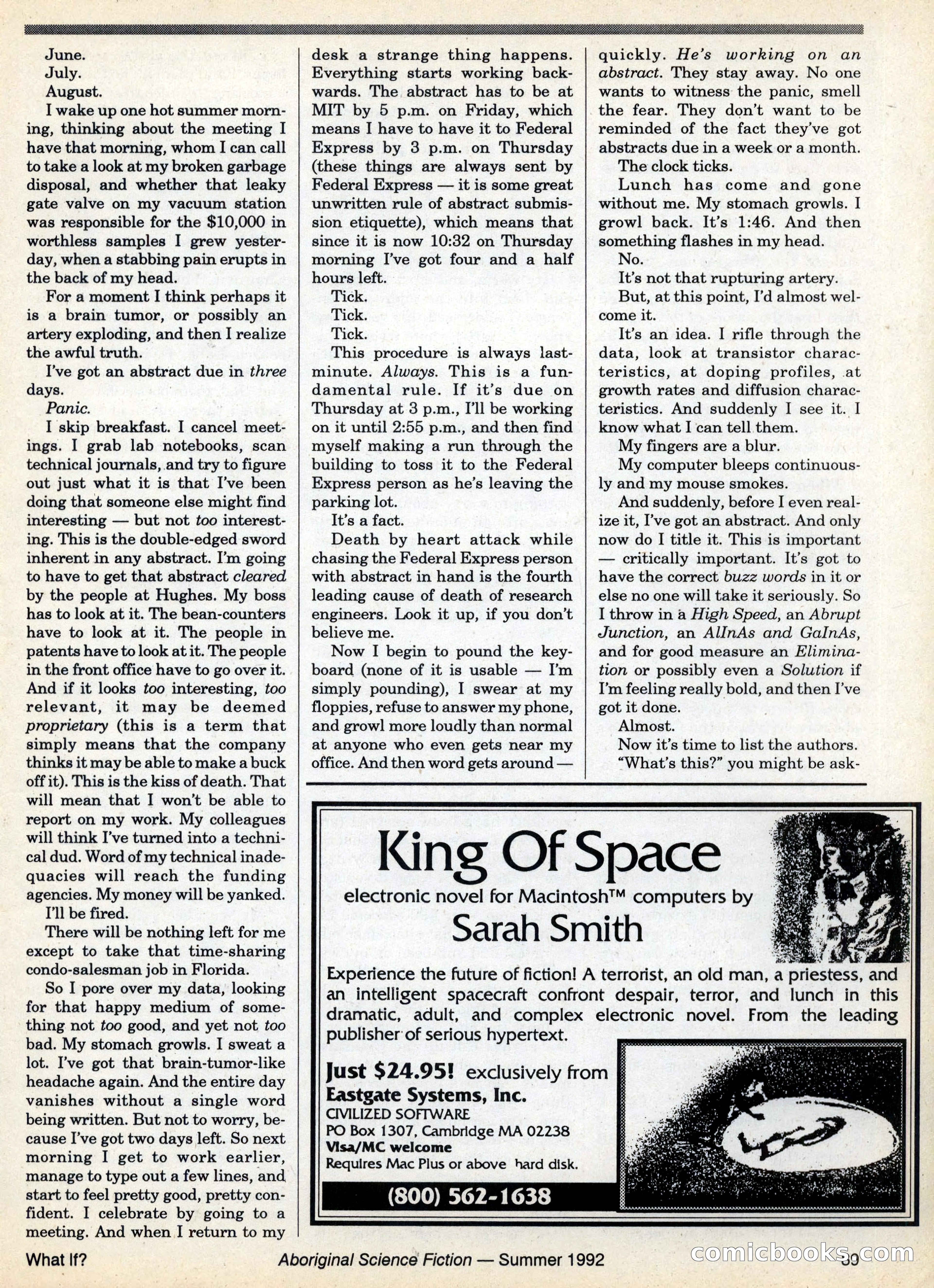Aboriginal Science Fiction, Issues #31–32 — page 89 of 116