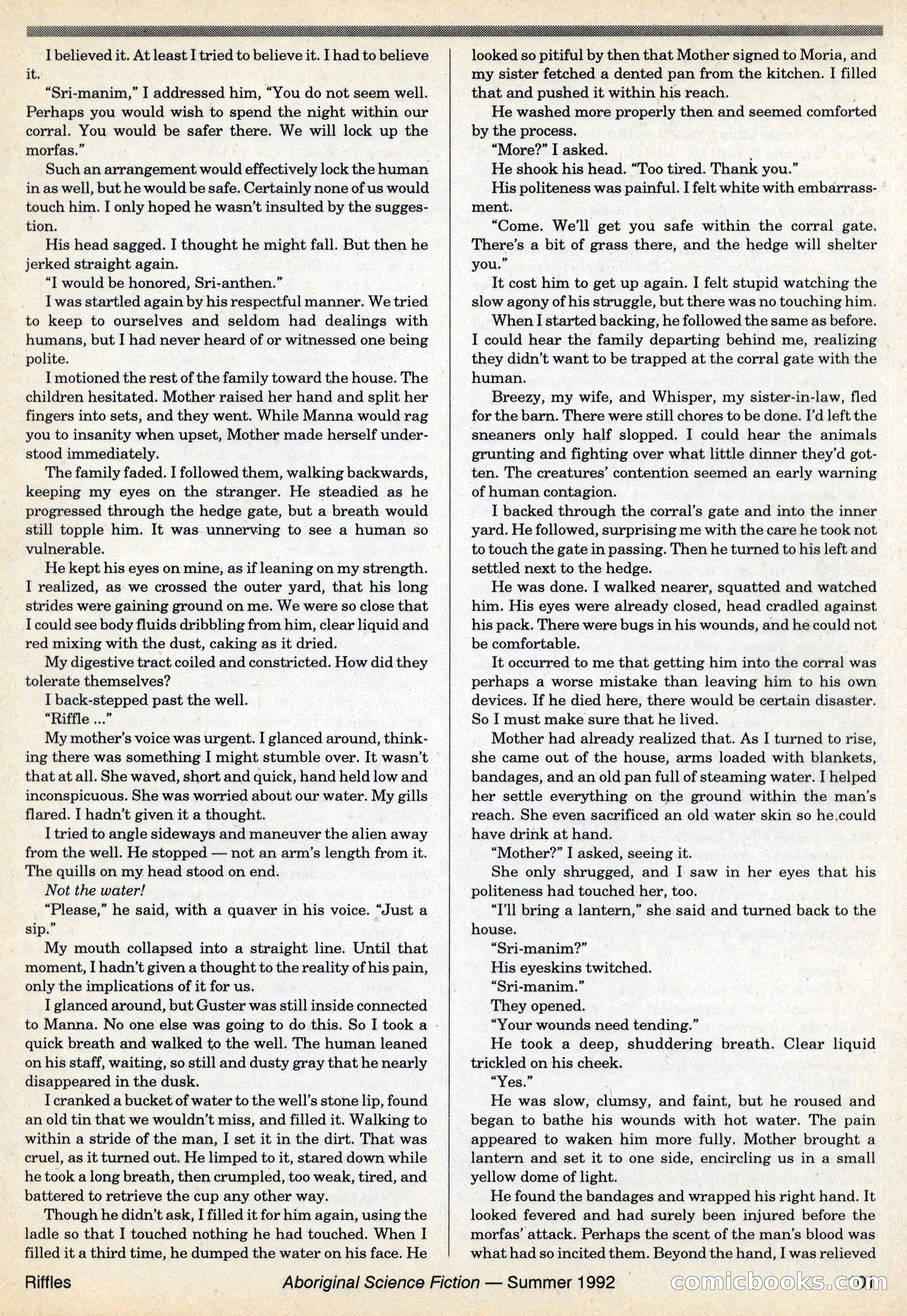 Aboriginal Science Fiction, Issues #31–32 — page 101 of 116