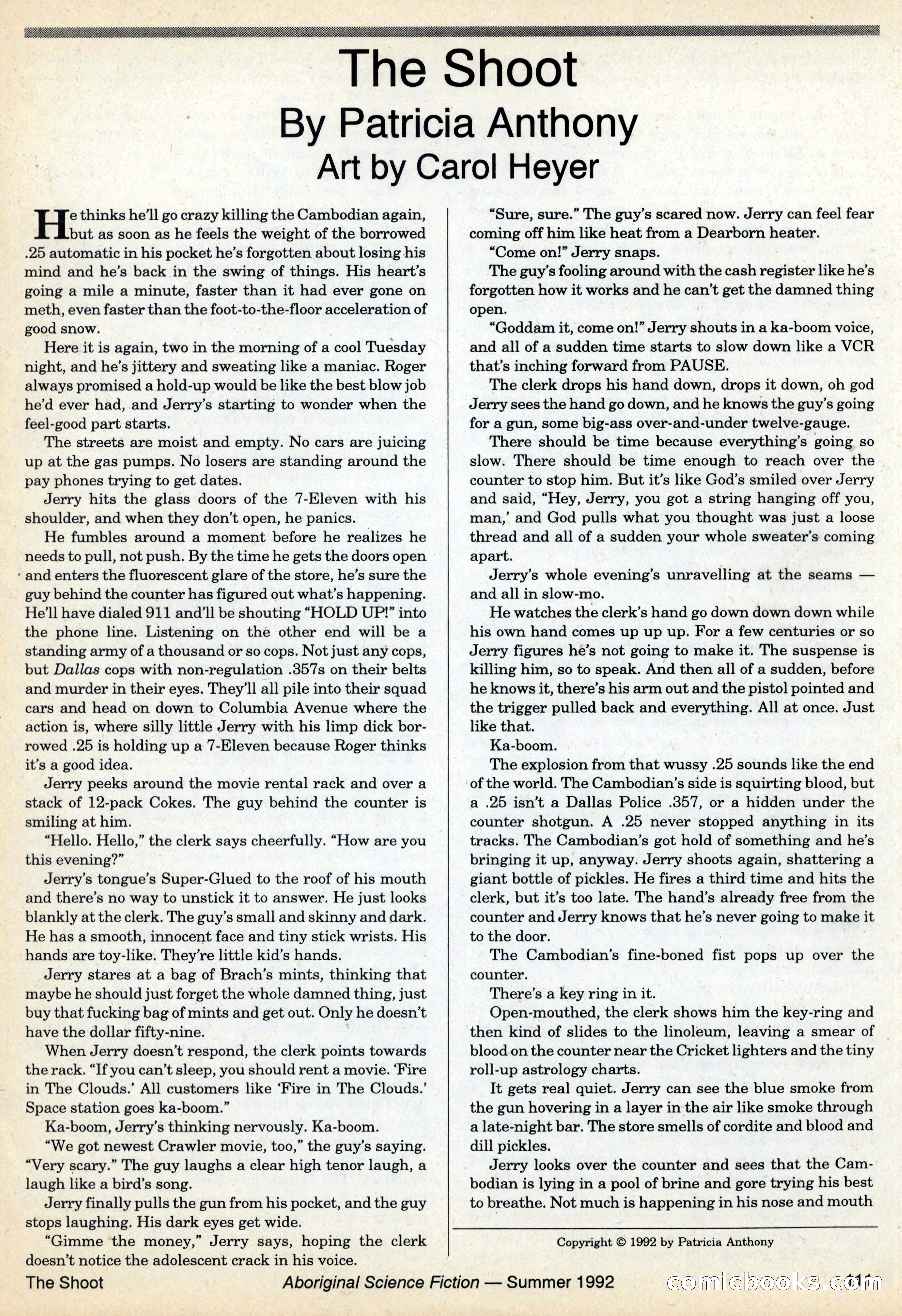 Aboriginal Science Fiction, Issues #31–32 — page 111 of 116