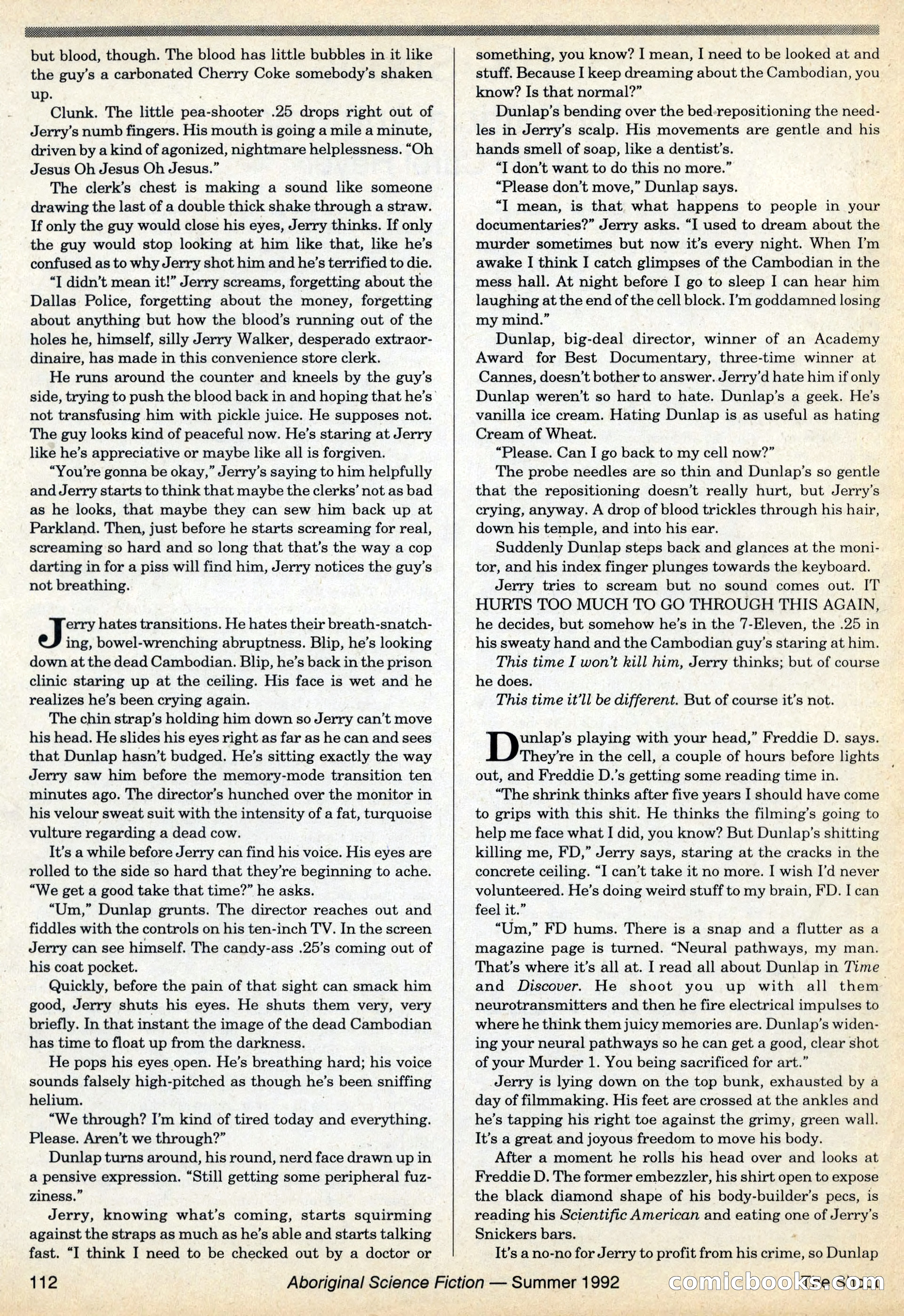 Aboriginal Science Fiction, Issues #31–32 — page 112 of 116