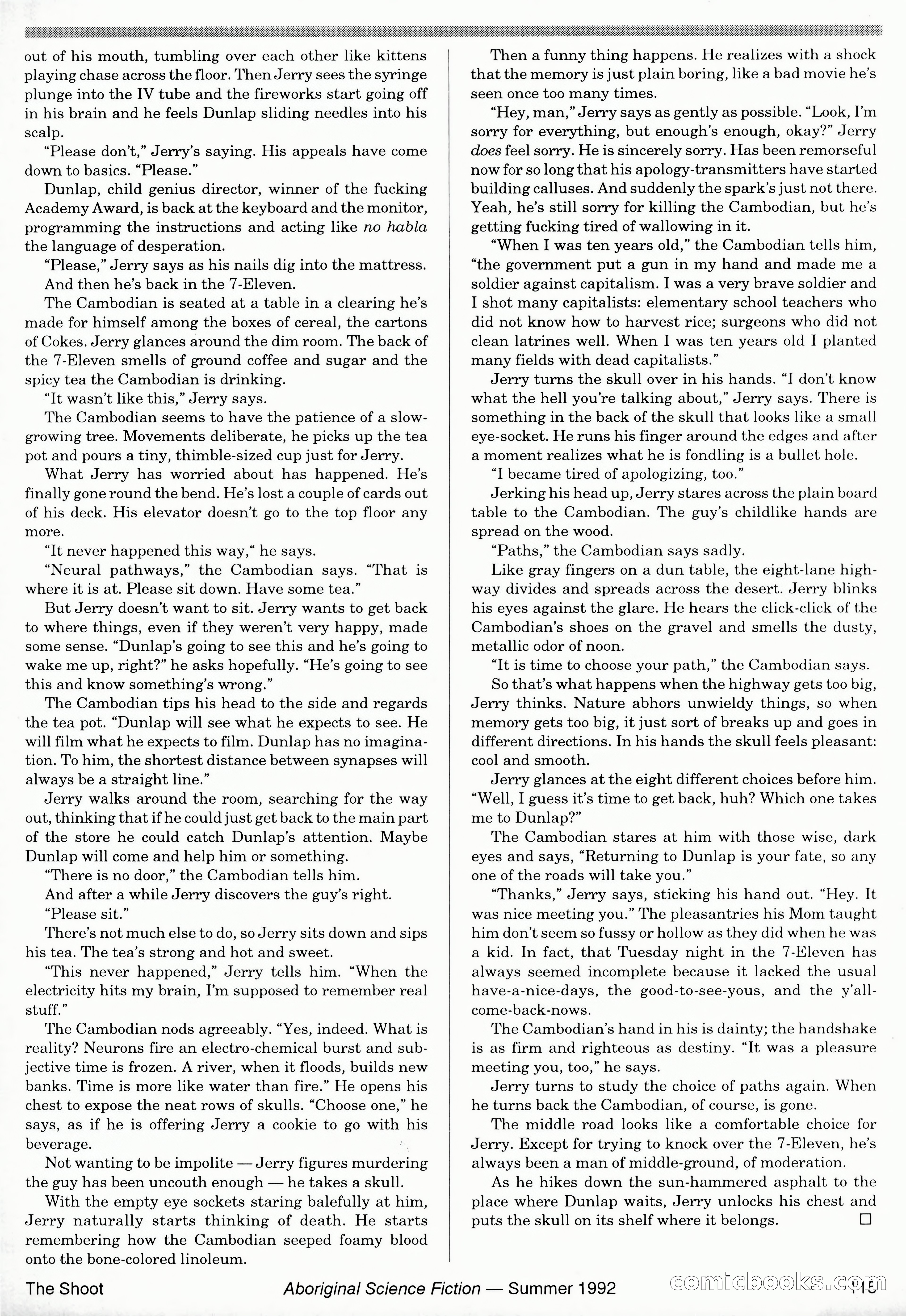 Aboriginal Science Fiction, Issues #31–32 — page 115 of 116