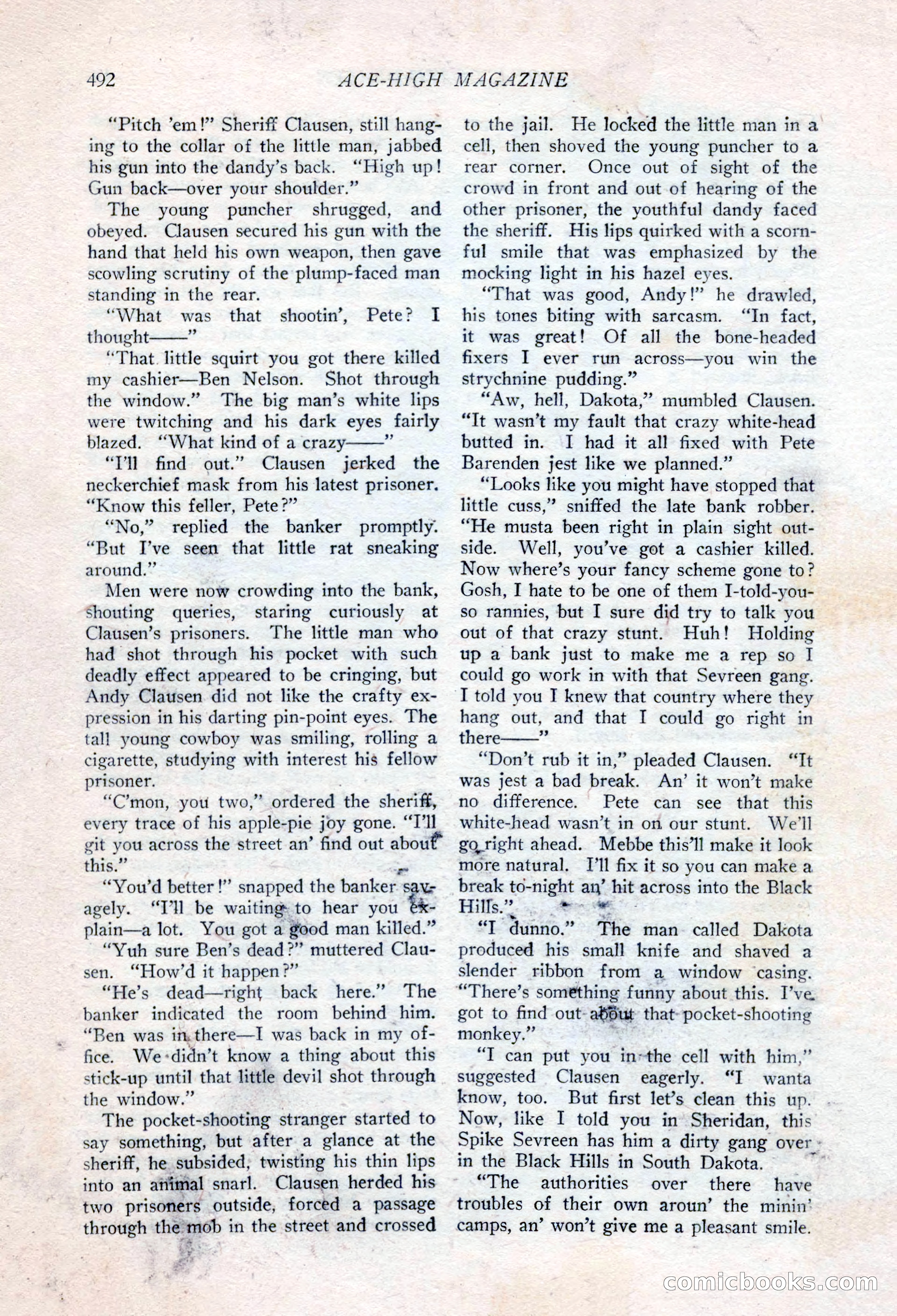 Ace-High Magazine, Second October Number — page 14 of 164