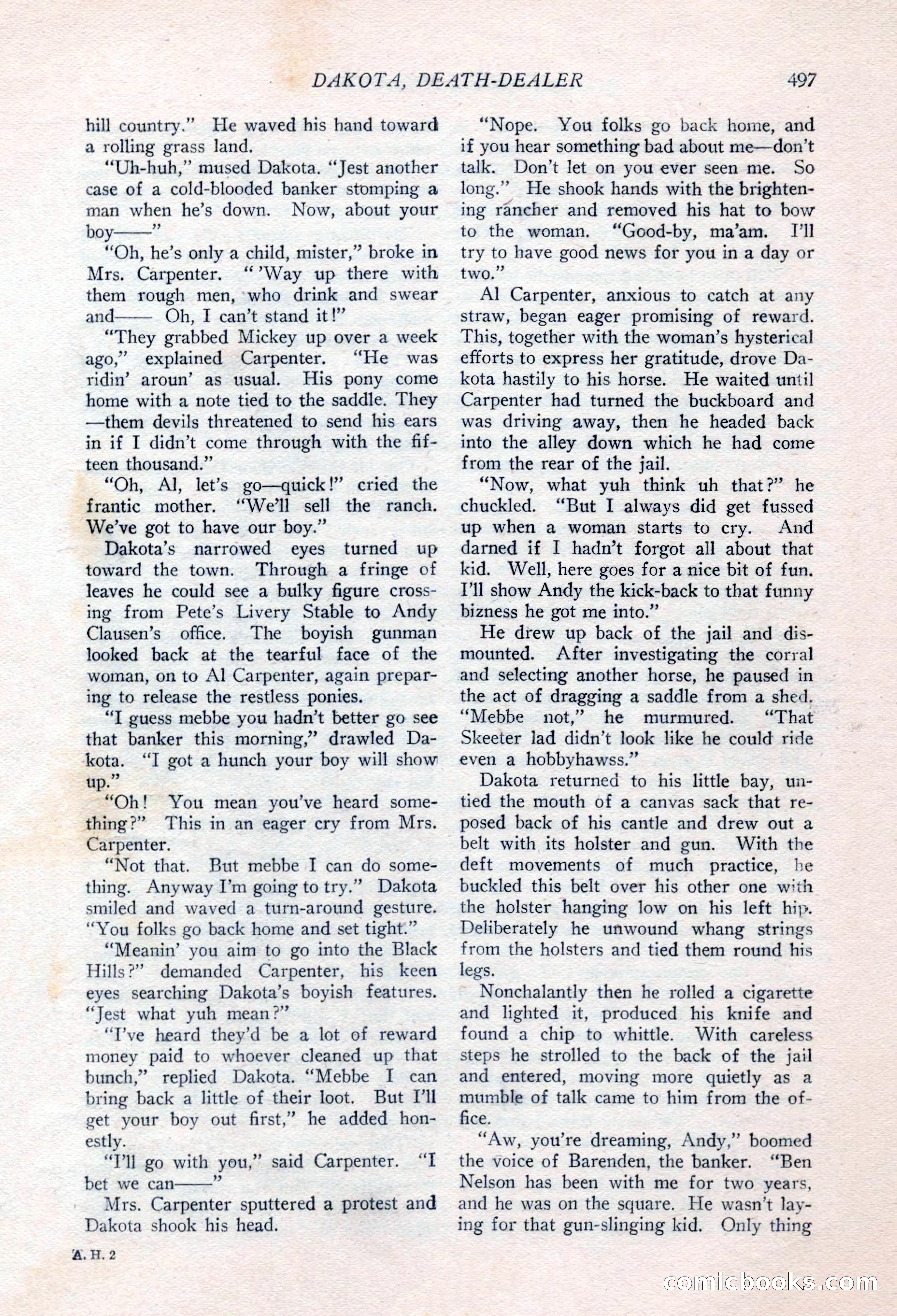 Ace-High Magazine, Second October Number — page 19 of 164