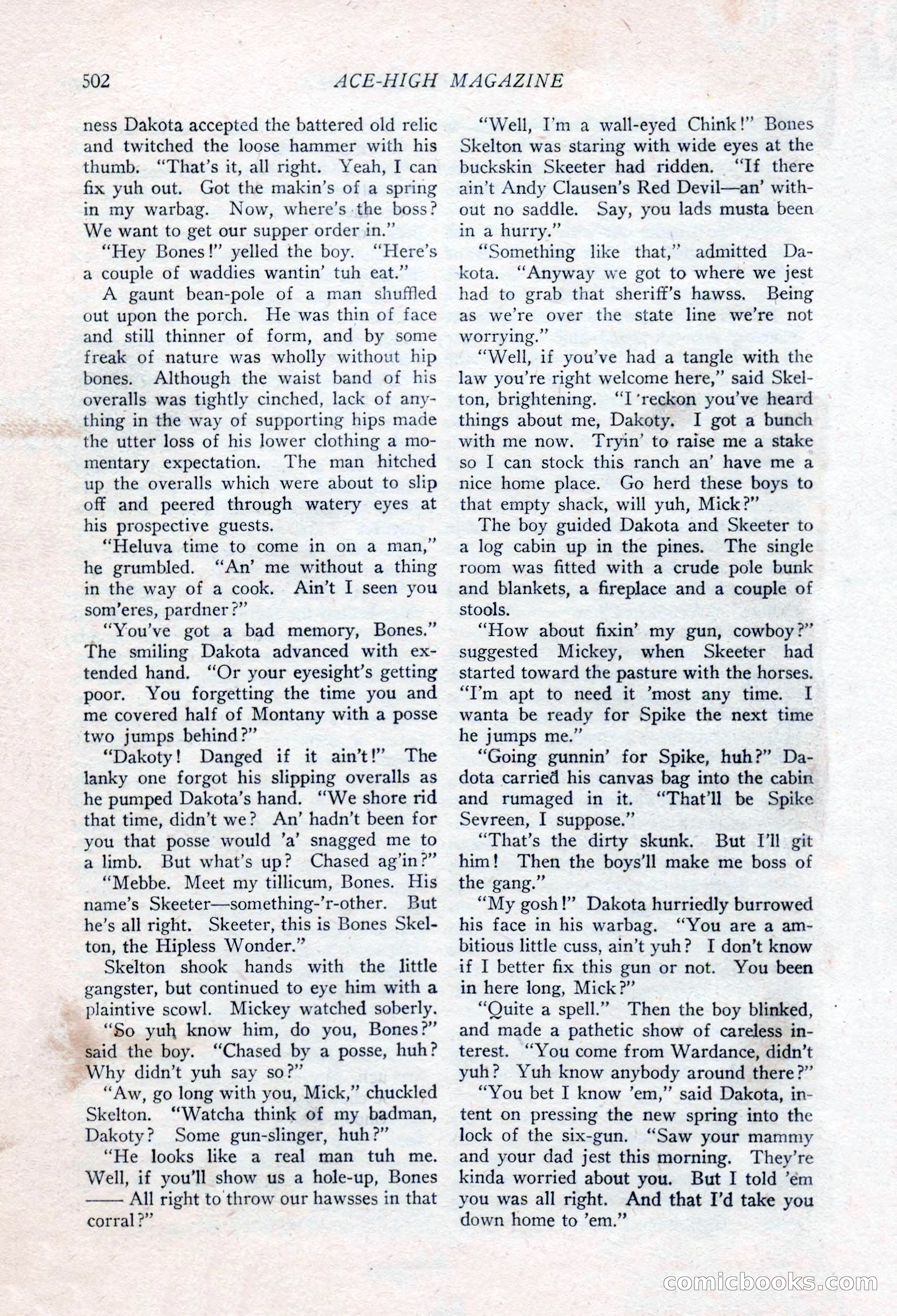 Ace-High Magazine, Second October Number — page 24 of 164